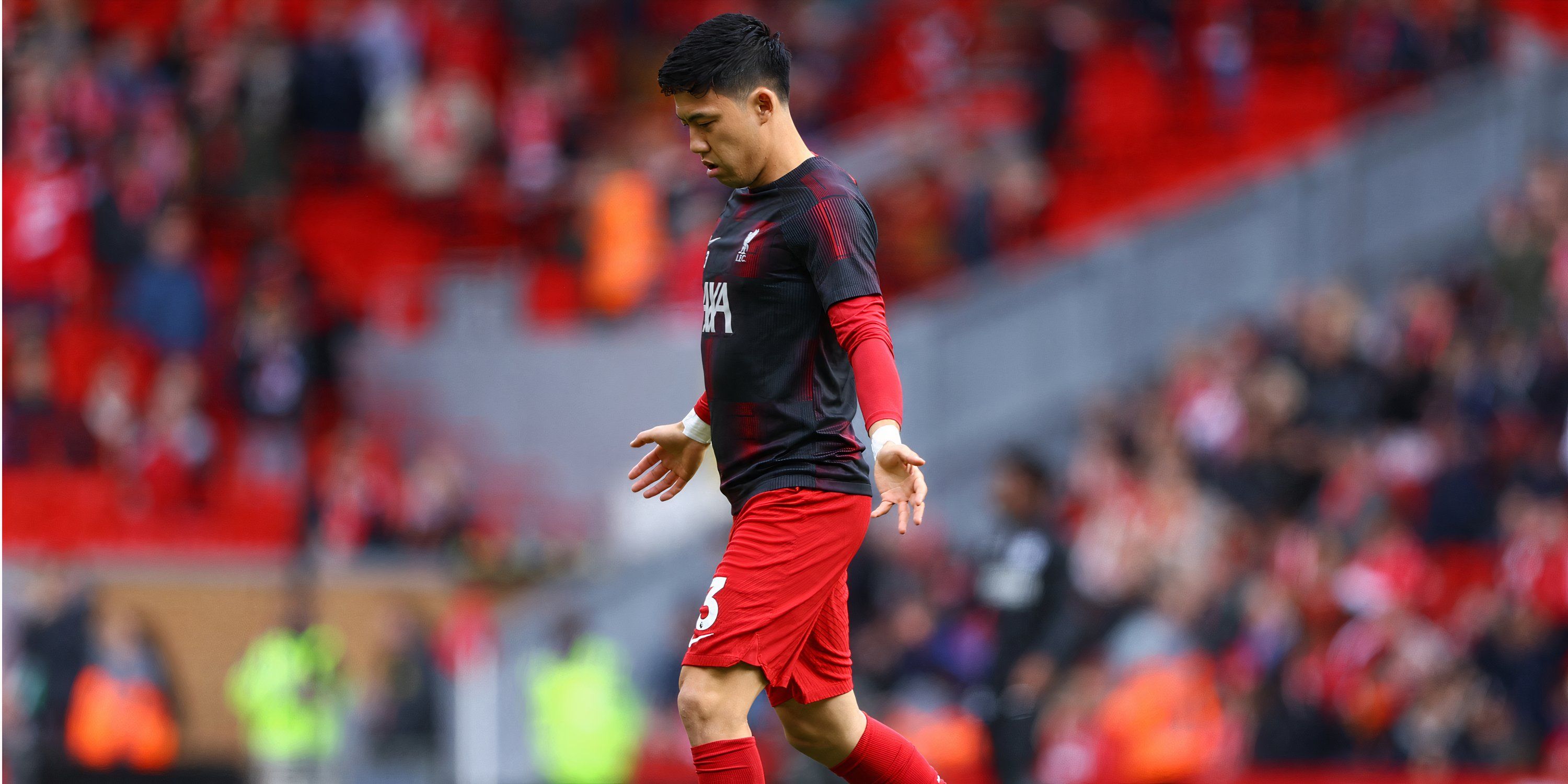 Liverpool midfielder Wataru Endo