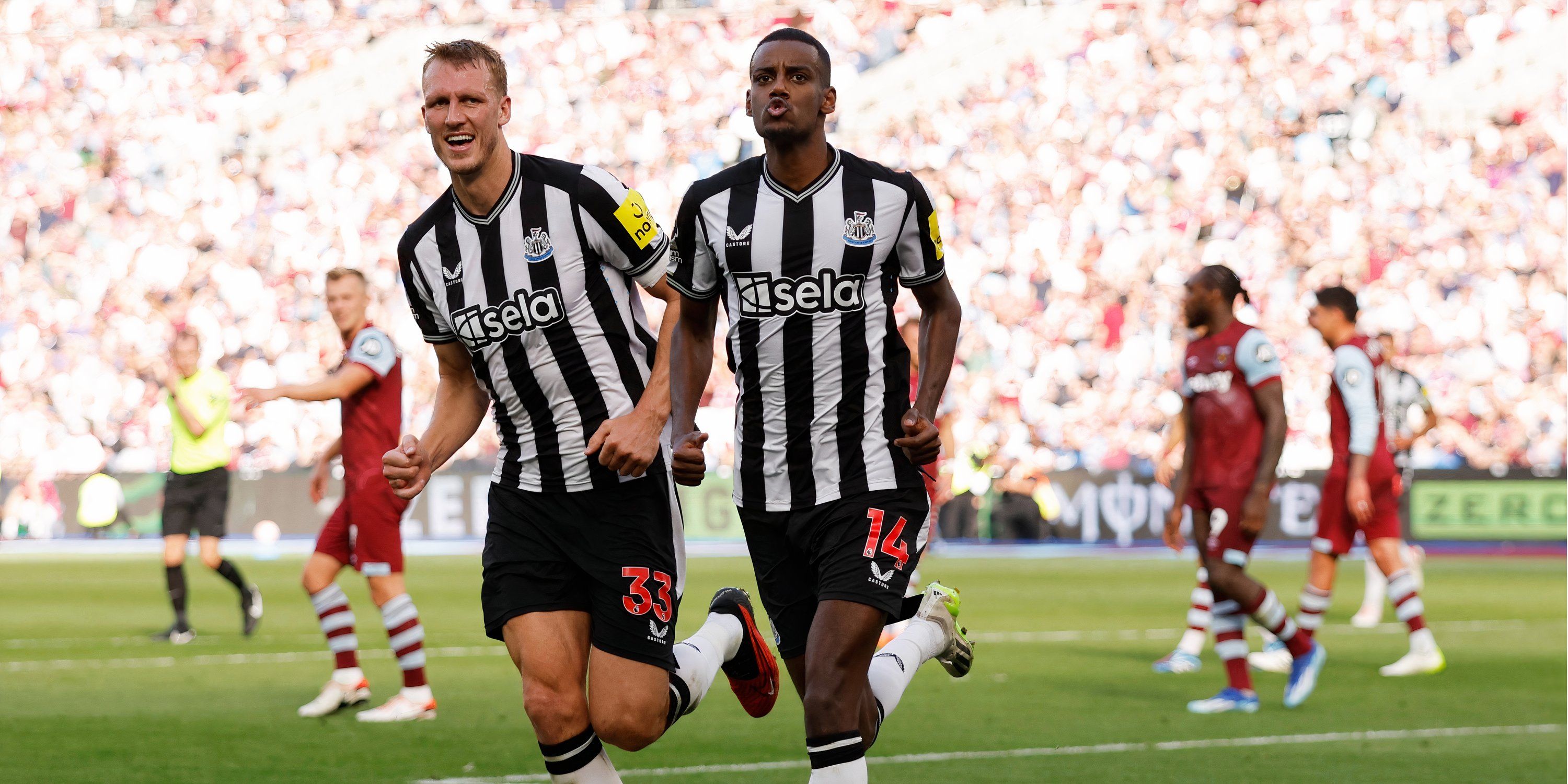 Alexander Isak scores for Newcastle