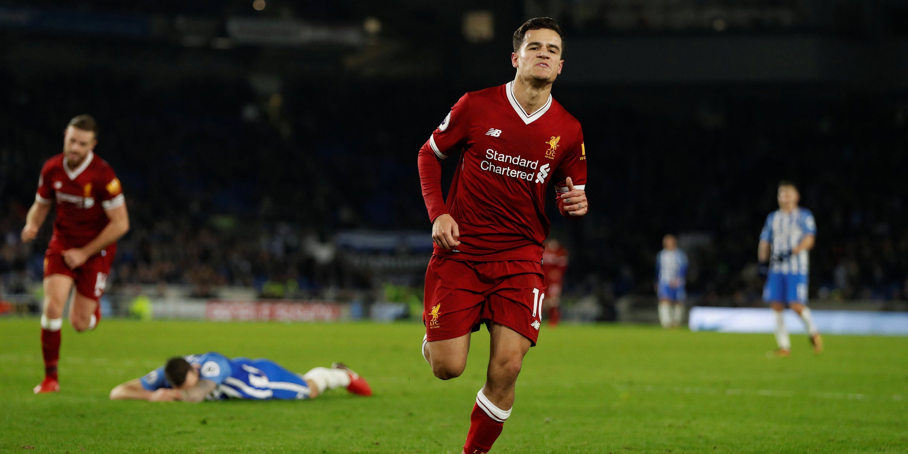 Philippe Coutinho scores for Liverpool