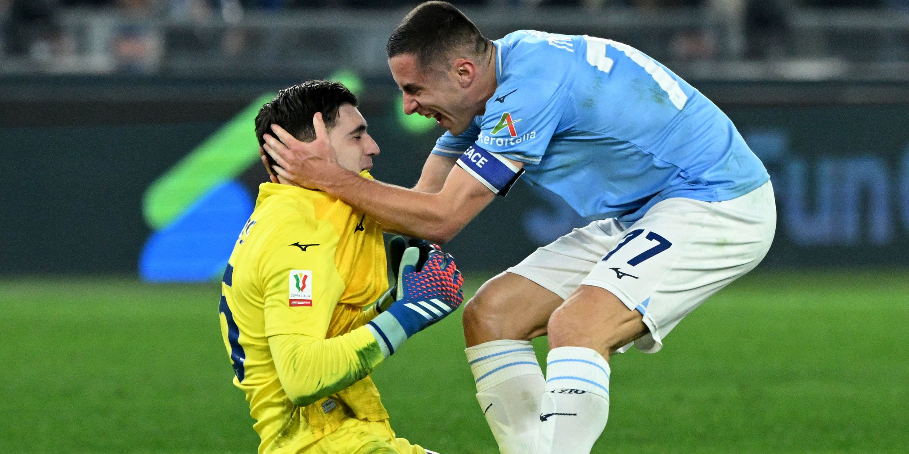 Lazio goalkeeper Christos Mandas