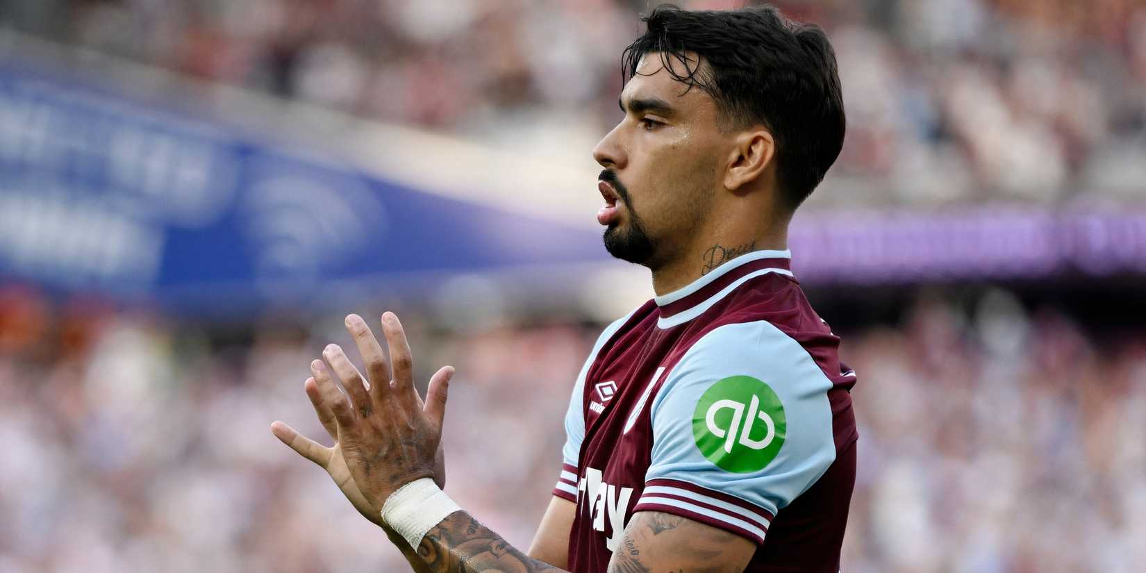 West Ham midfielder Lucas Paqueta