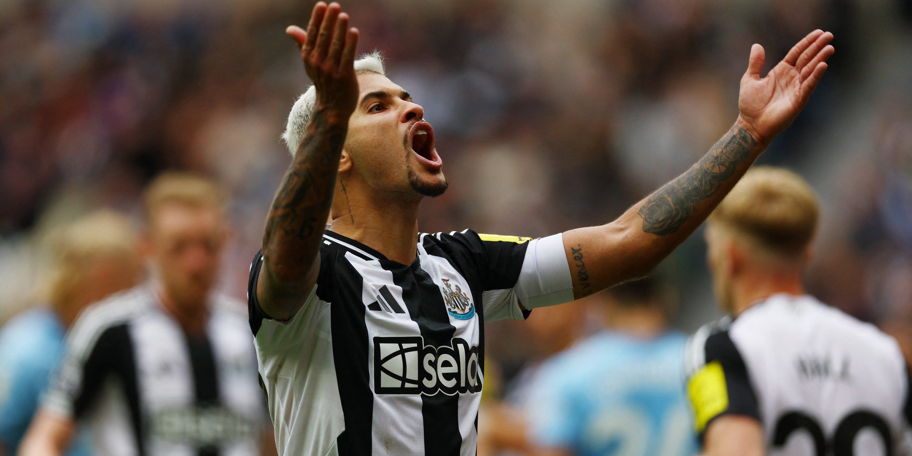 Bruno Guimaraes against Manchester City