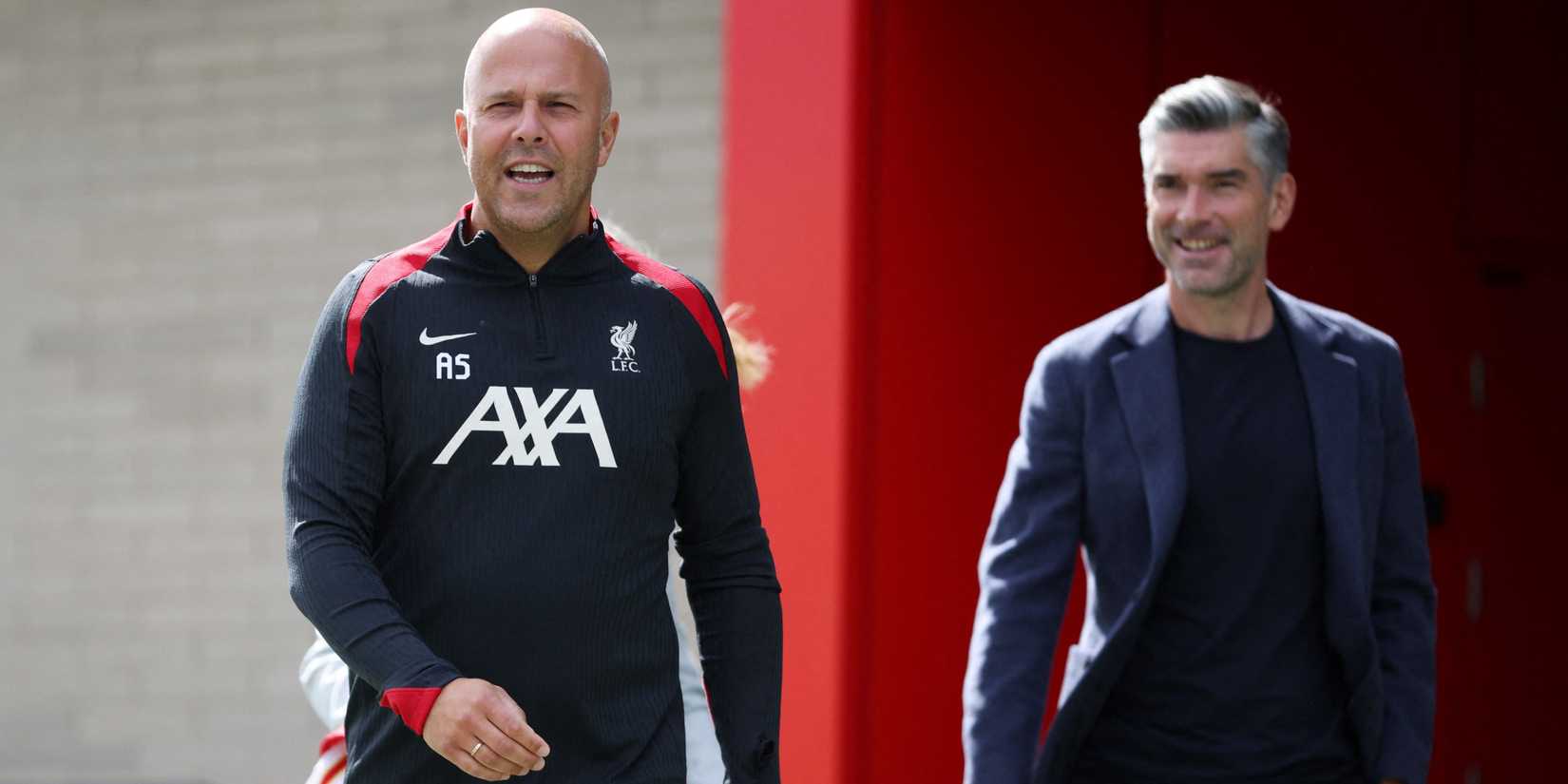 Arne Slot and Richard Hughes at Liverpool