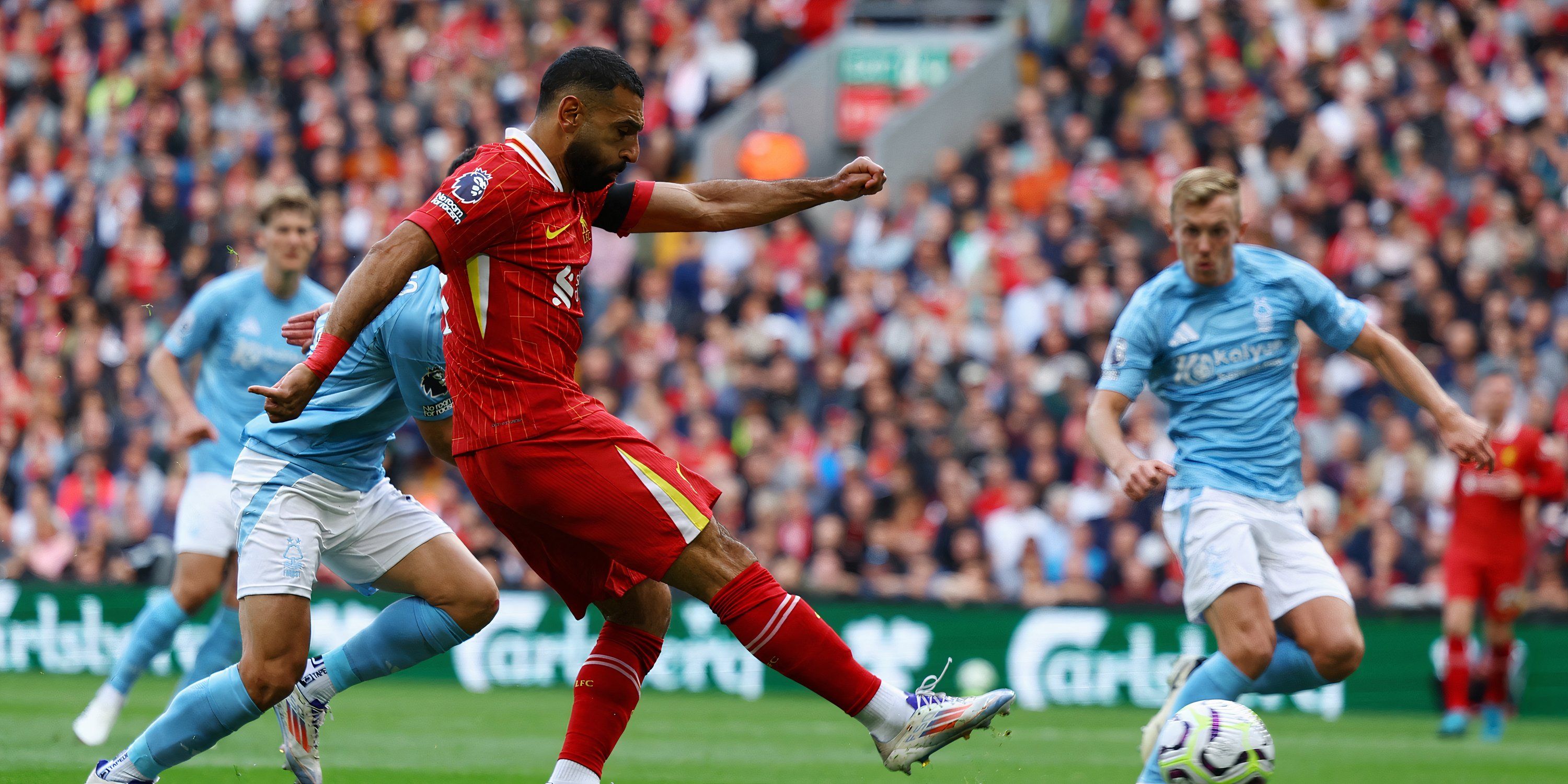 Mohamed Salah against Nottingham Forest