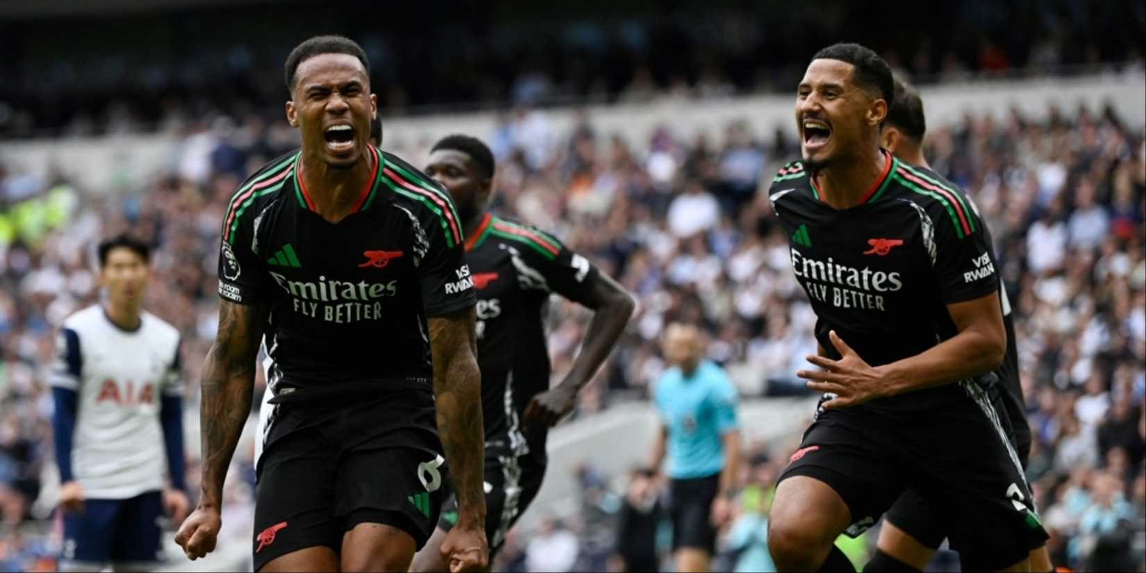 Arsenal pair look like the best since Bergkamp & Henry Saliba-Gabriel-Arsenal-Spurs