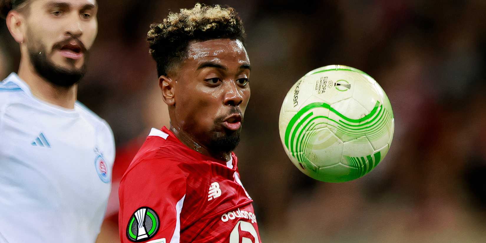 Angel Gomes em ação pelo Lille