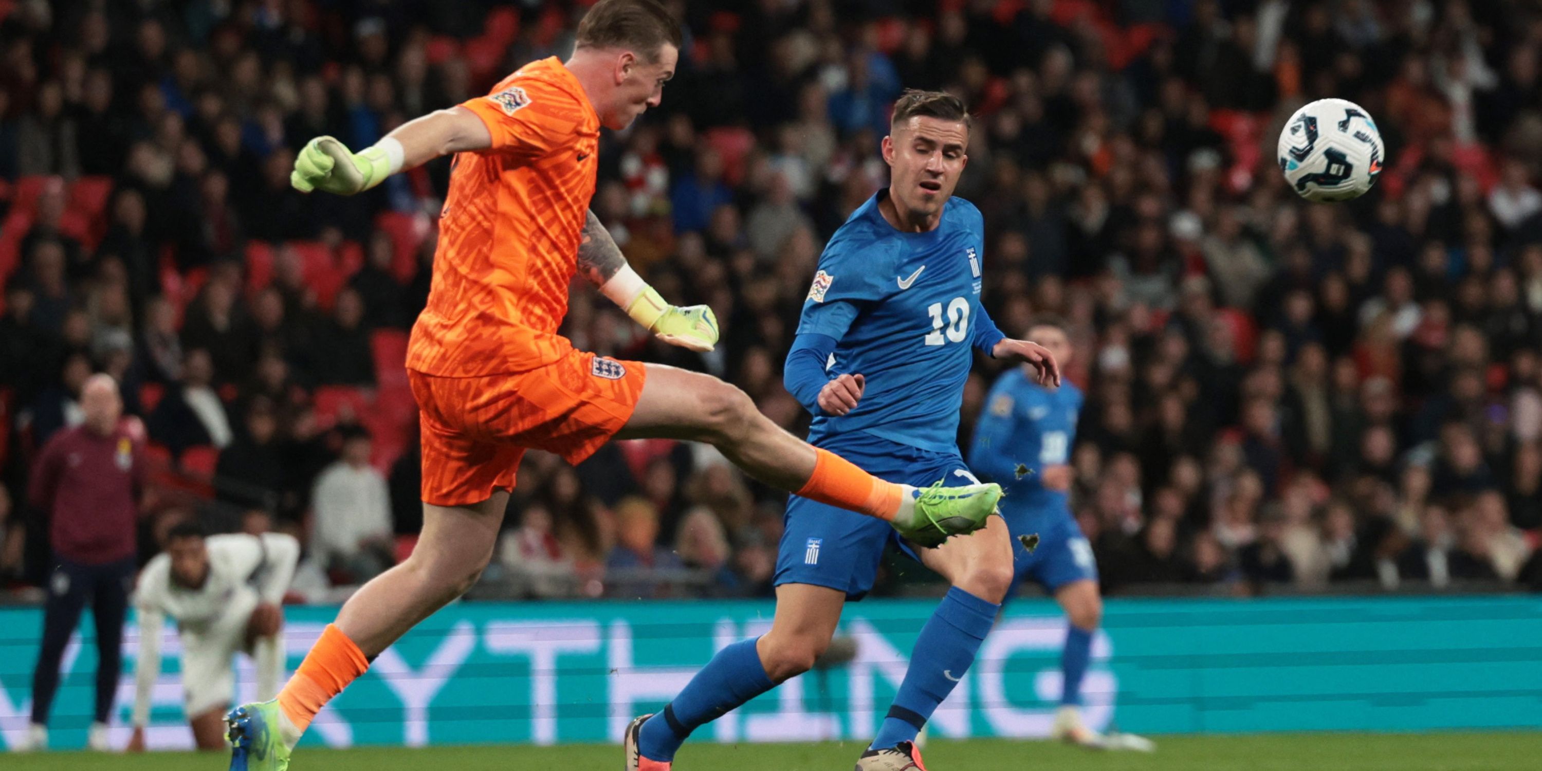 England goalkeeper Jordan Pickford