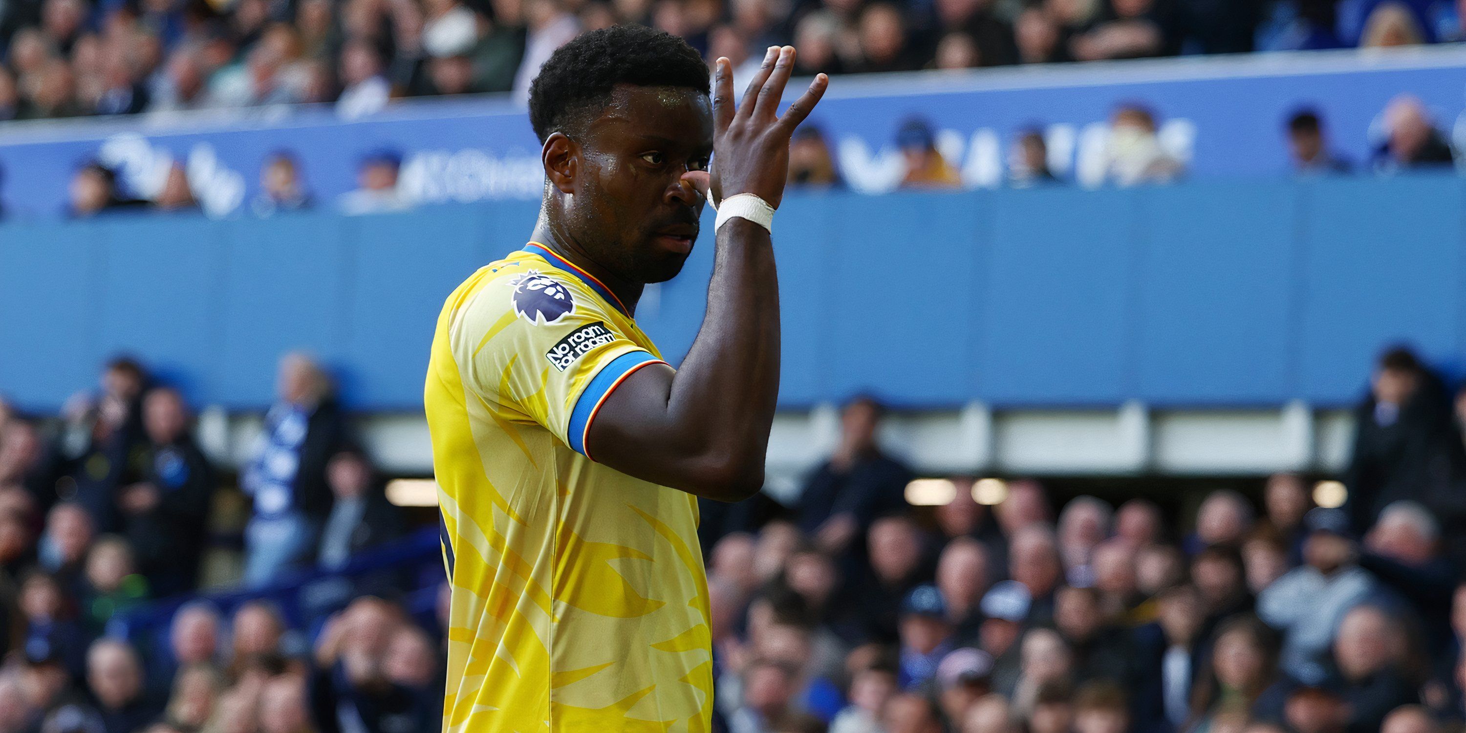 Crystal Palace defender Mark Gwehi celebrates