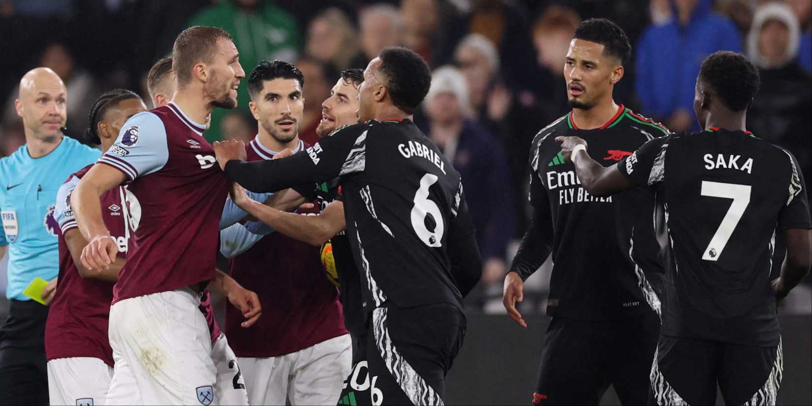 Soucek-Soler-west-Ham-Gabriel-jorginho-saliva-Saka