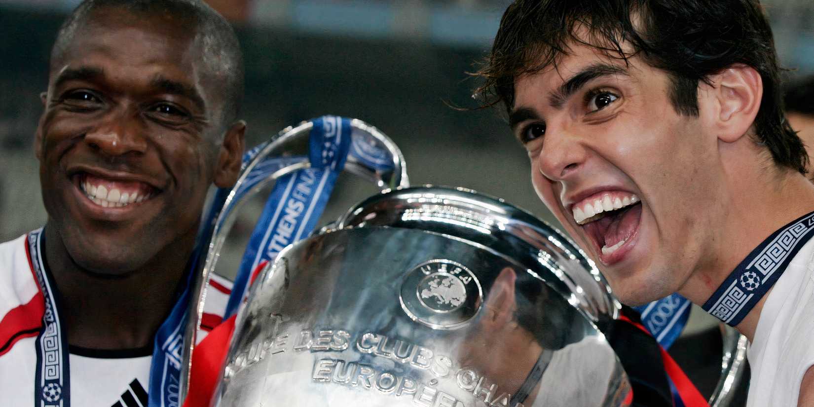 clarence-seedorf-kaka-ac-milan-liga dos campeões