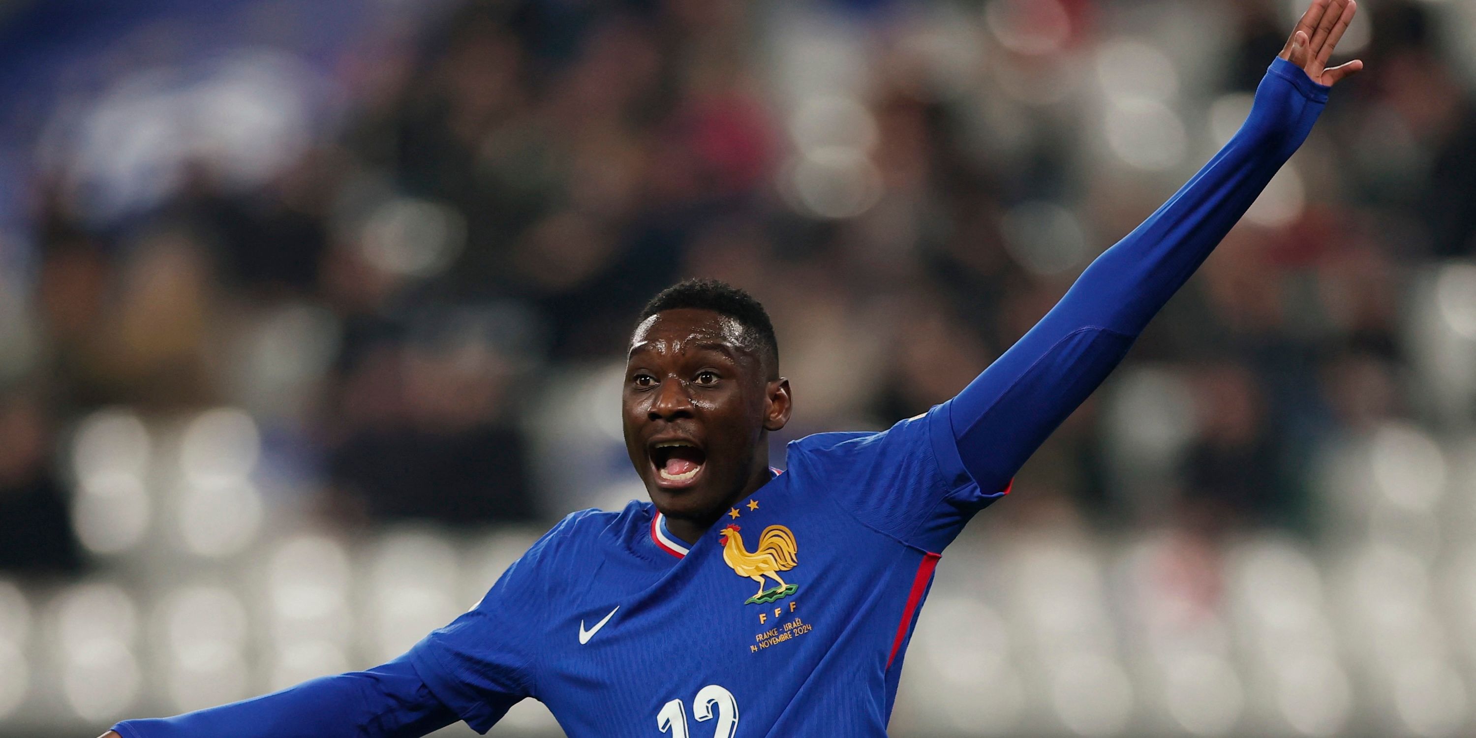 France's Randal Kolo Muani reacts