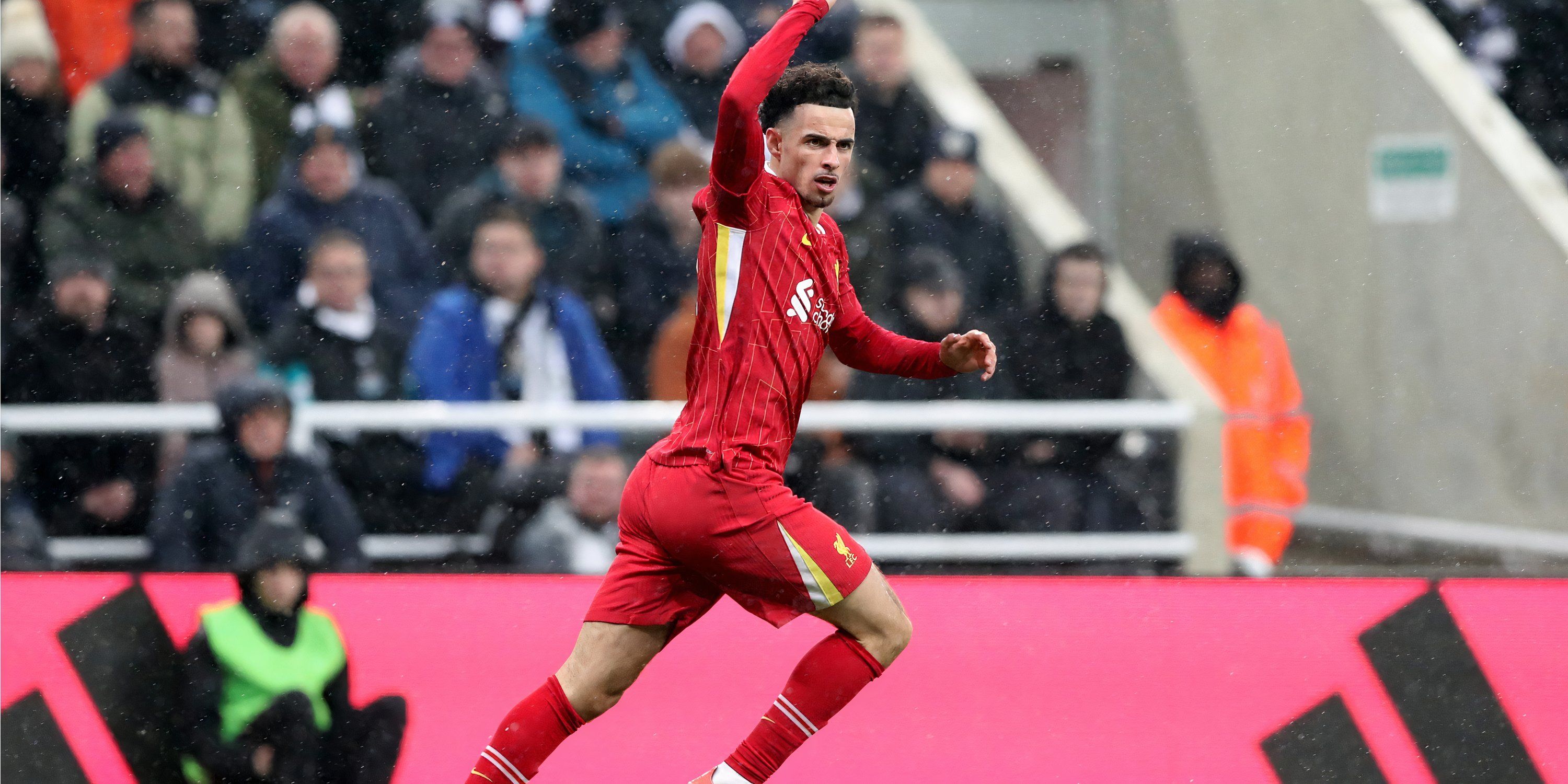 Liverpool midfielder Curtis Jones celebrates