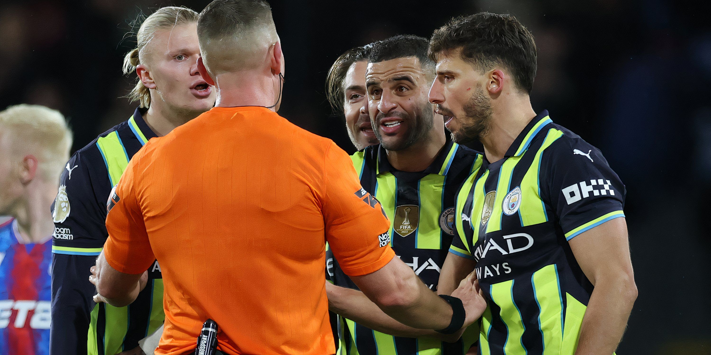 Manchester City players vs Crystal Palace