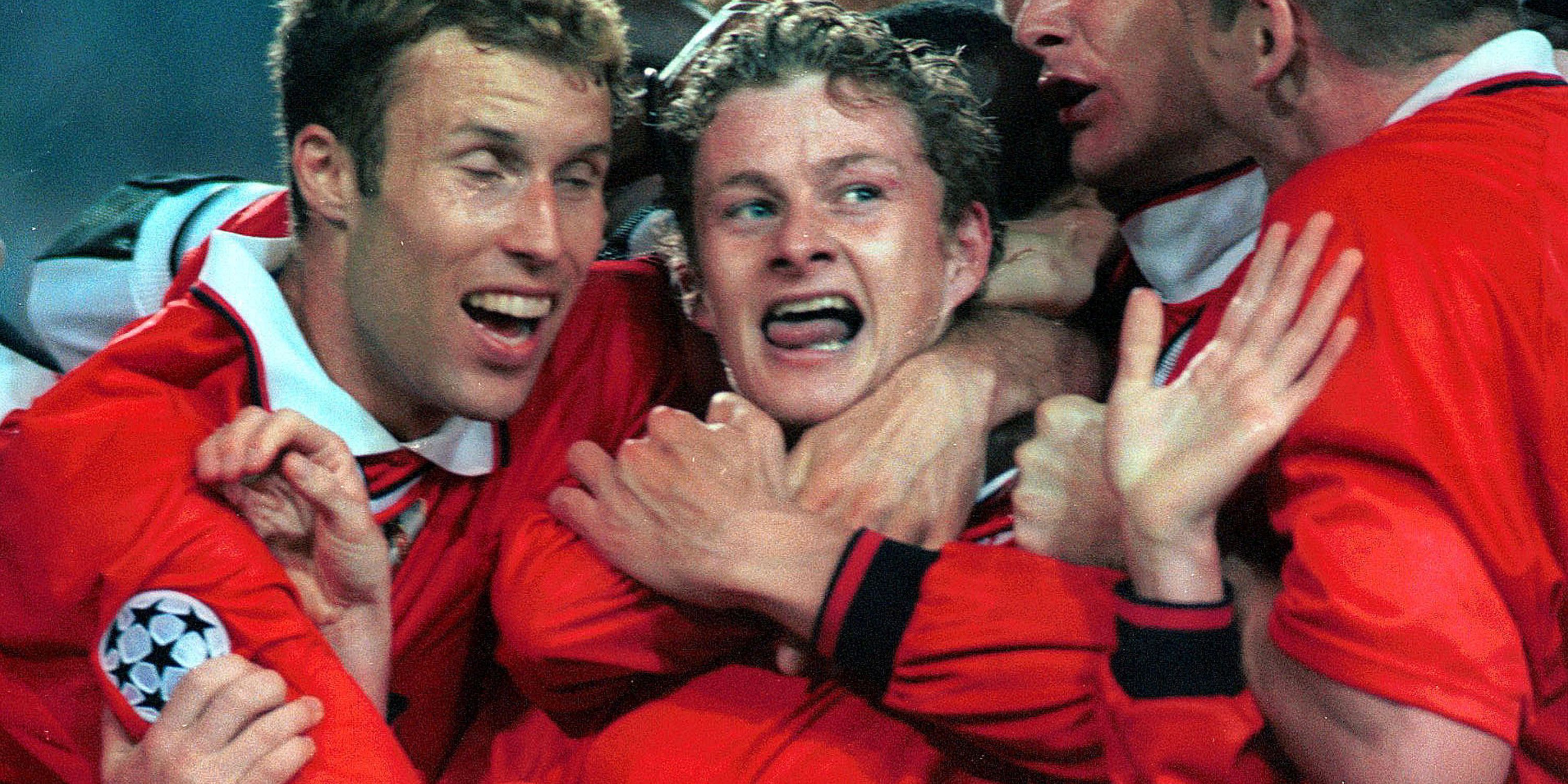 Ole Gunnar Solskjaer, Manchester United player, in the 1999 Champions League final