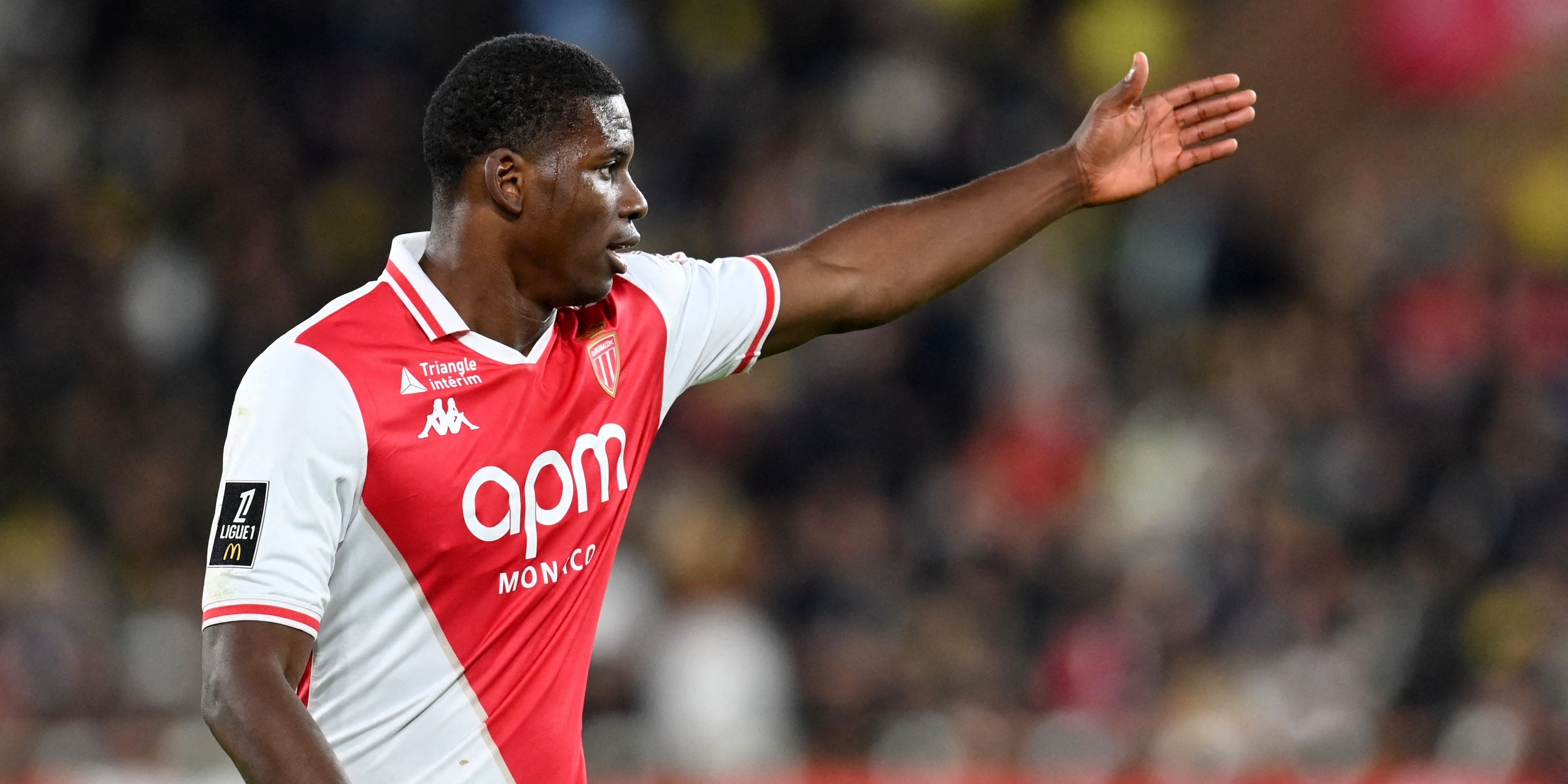 AS Monaco's Breel Embolo reacts