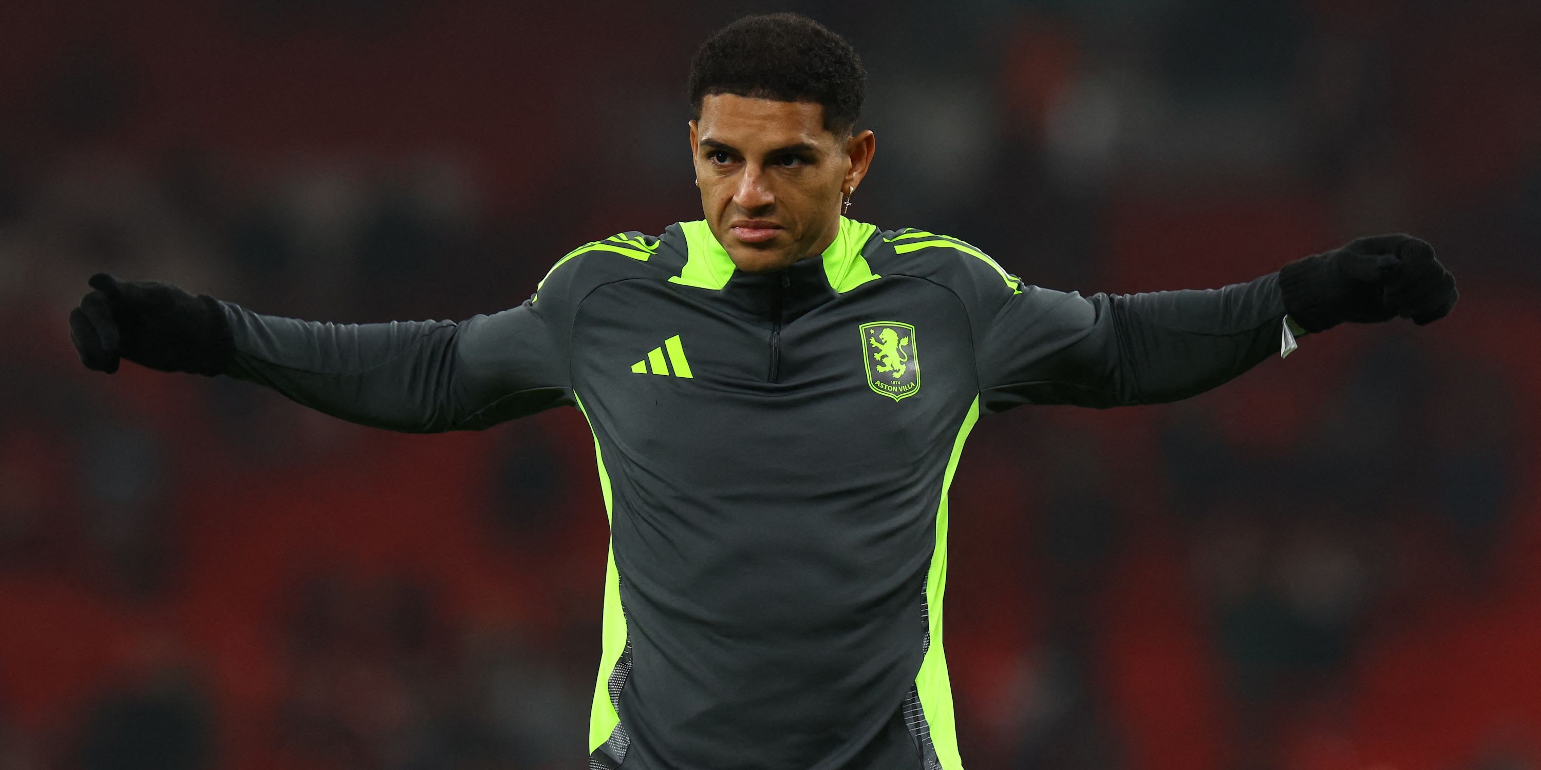 Aston Villa's Diego Carlos during warm-up