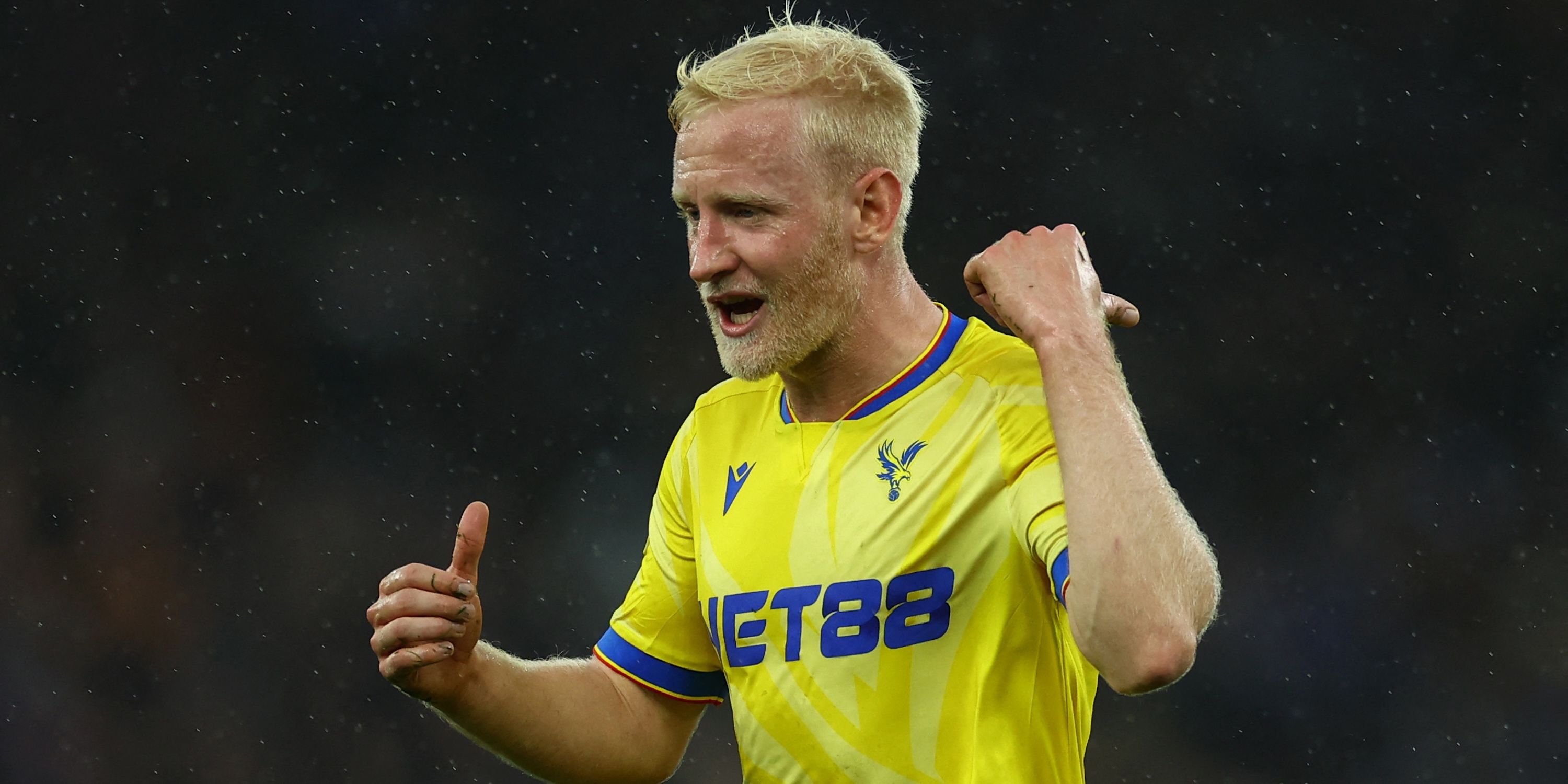 Crystal Palace's Will Hughes reacts