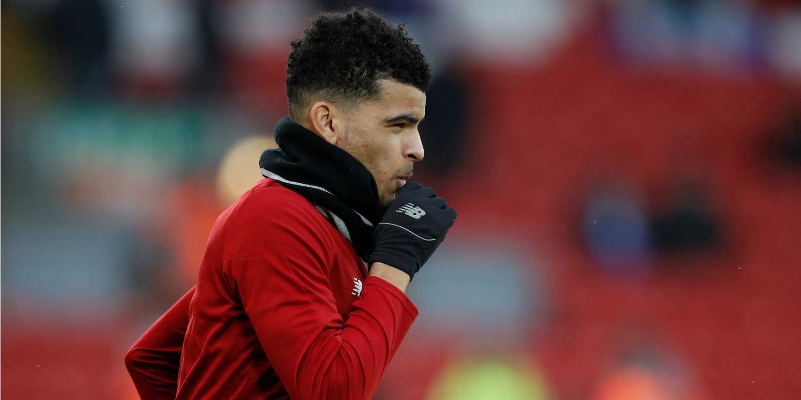 Dominic Solanke jugando para el Liverpool