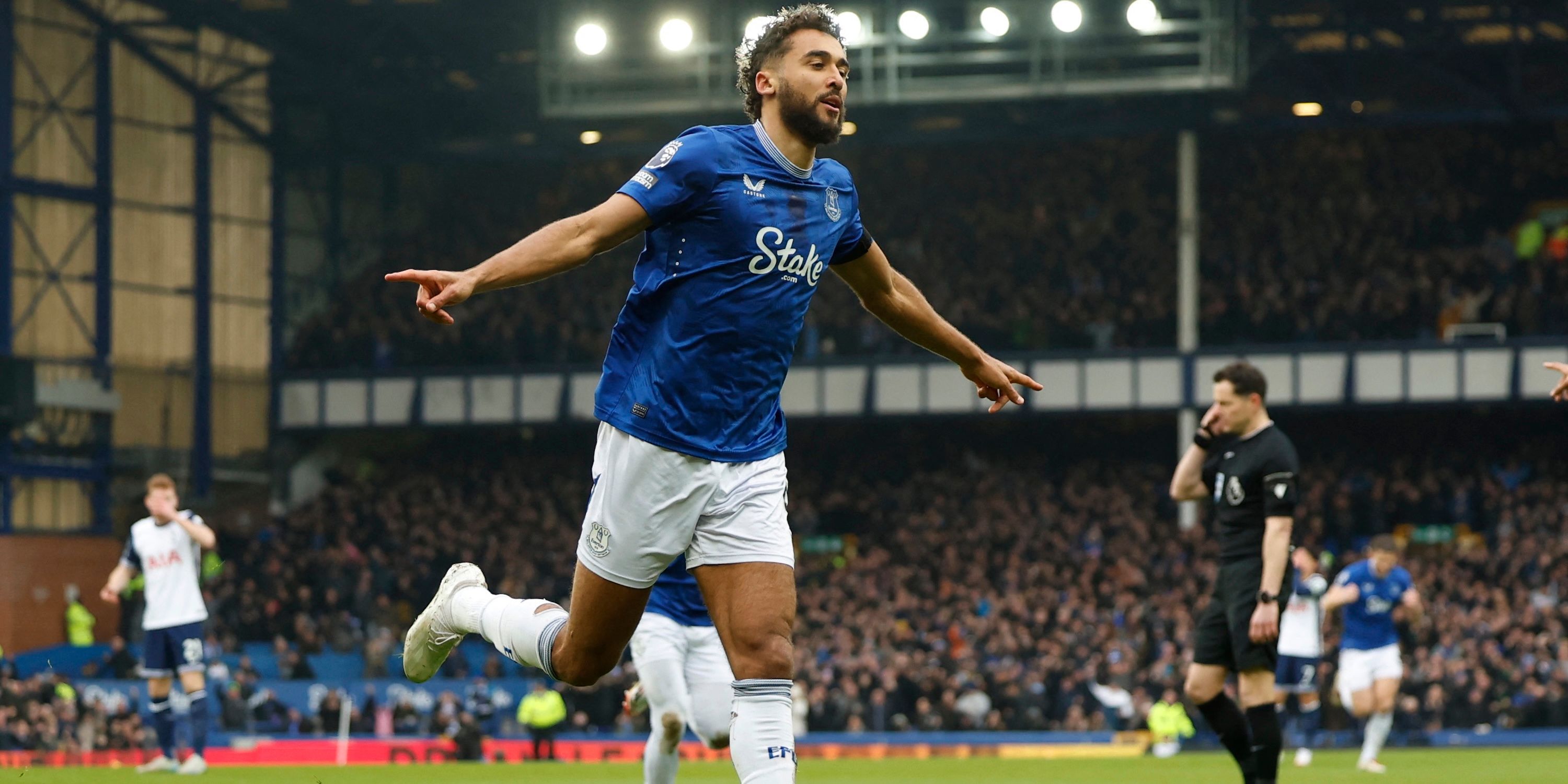 Everton's Dominic Calvert-Lewin celebrates scoring their first goal -1