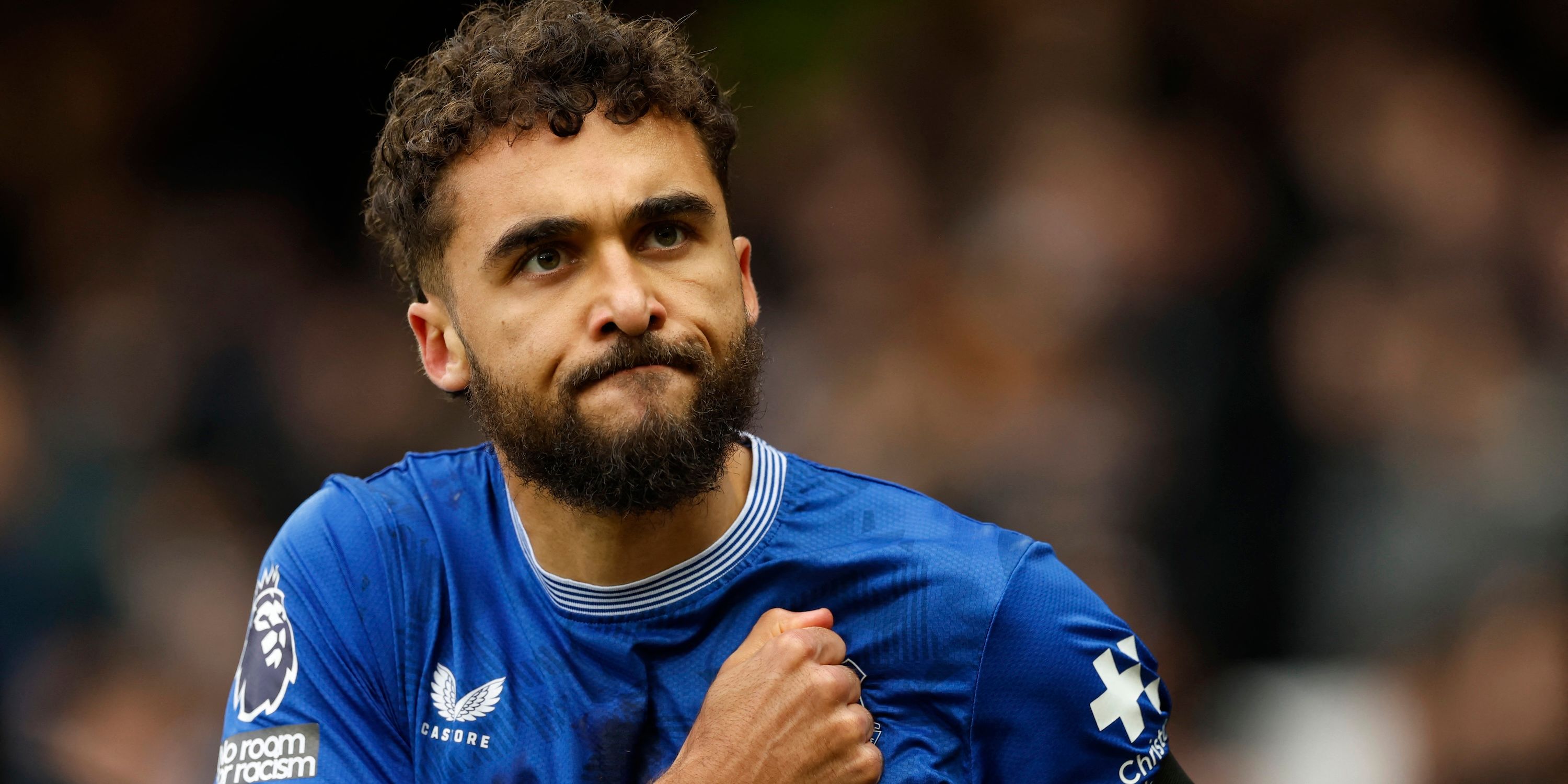 Everton's Dominic Calvert-Lewin celebrates scoring their first goal