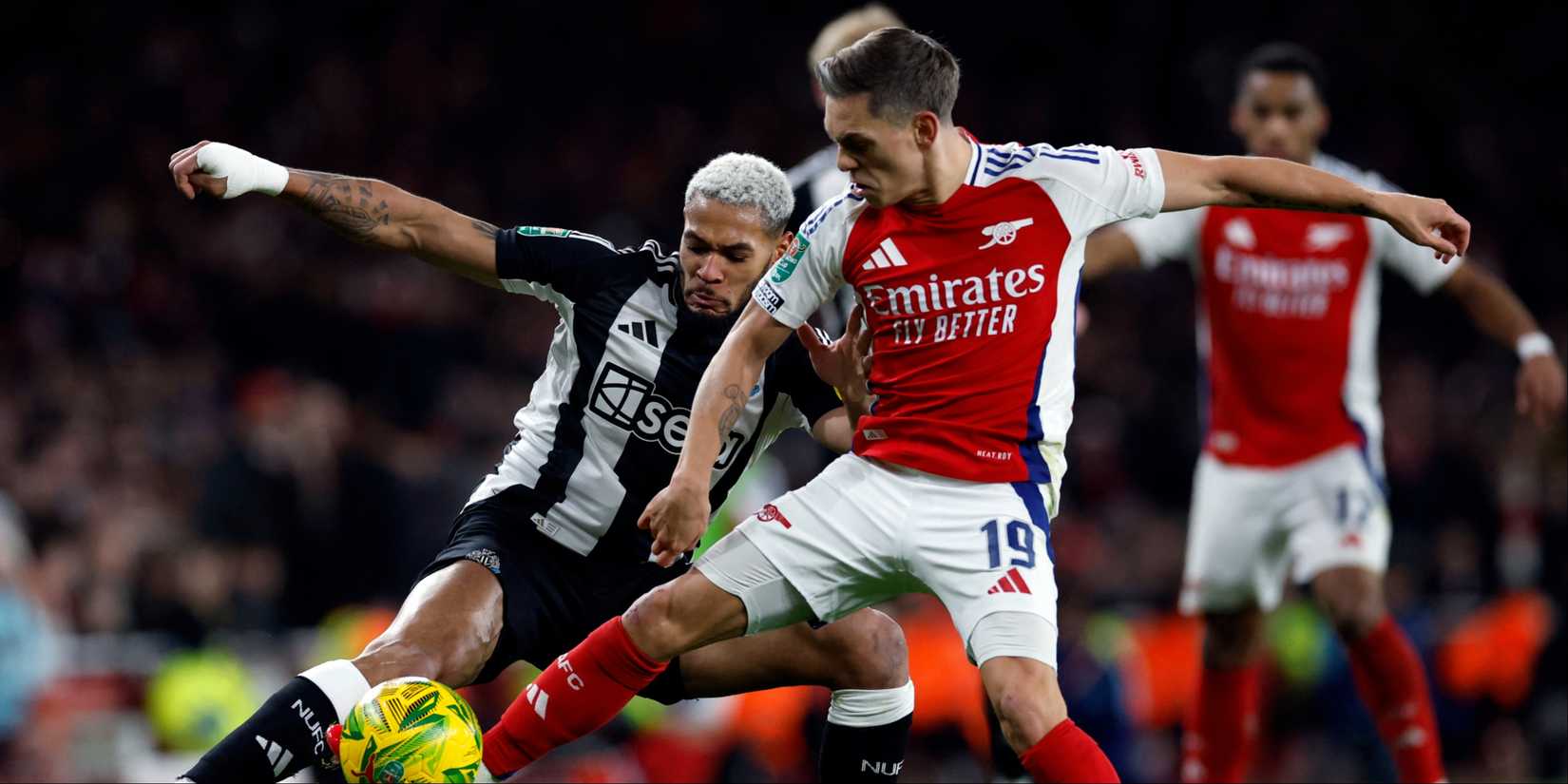 Trossard-Joelinton-Arsenal-Newcastle