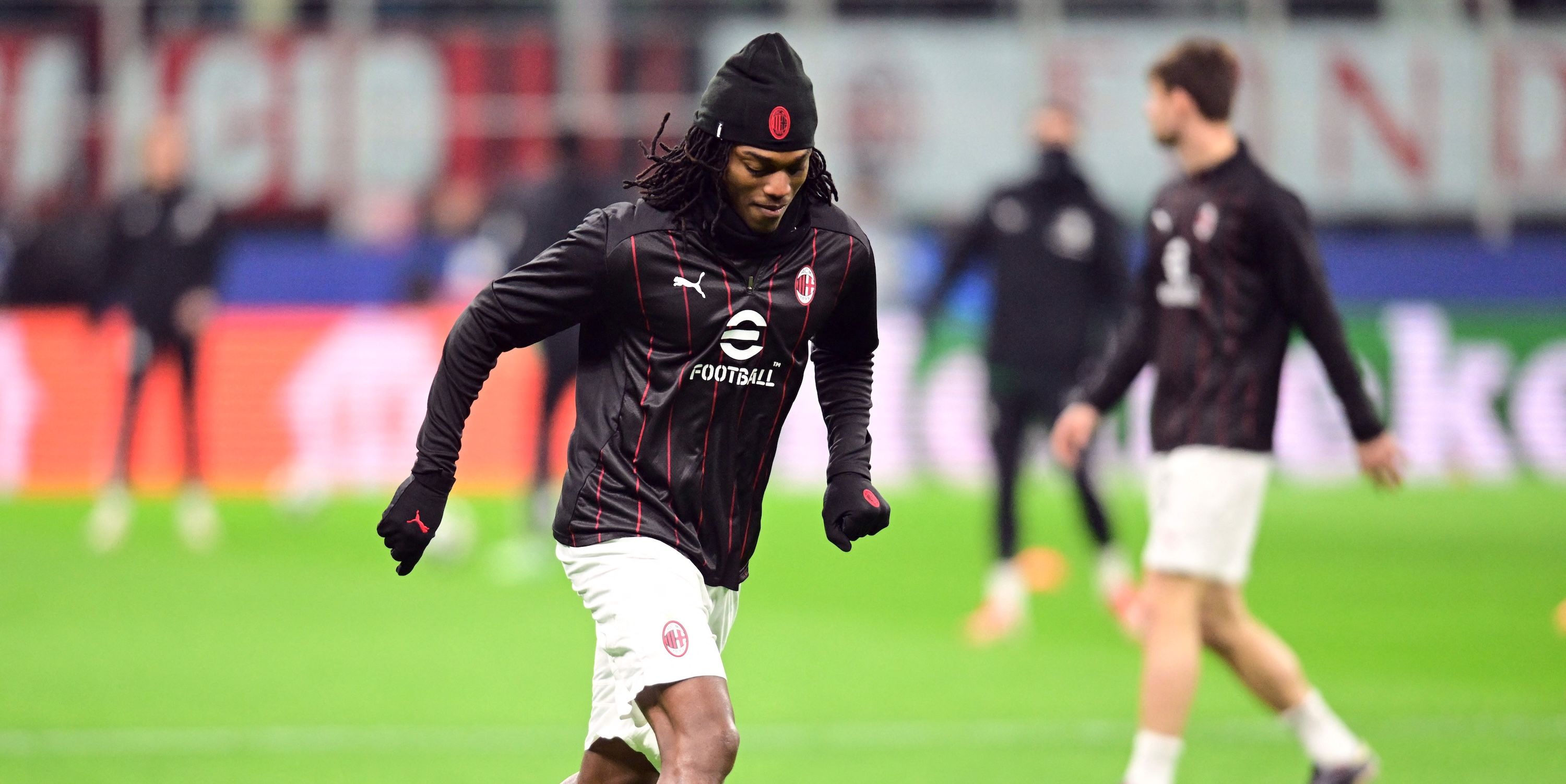  AC Milan's Rafael Leao during the warm up