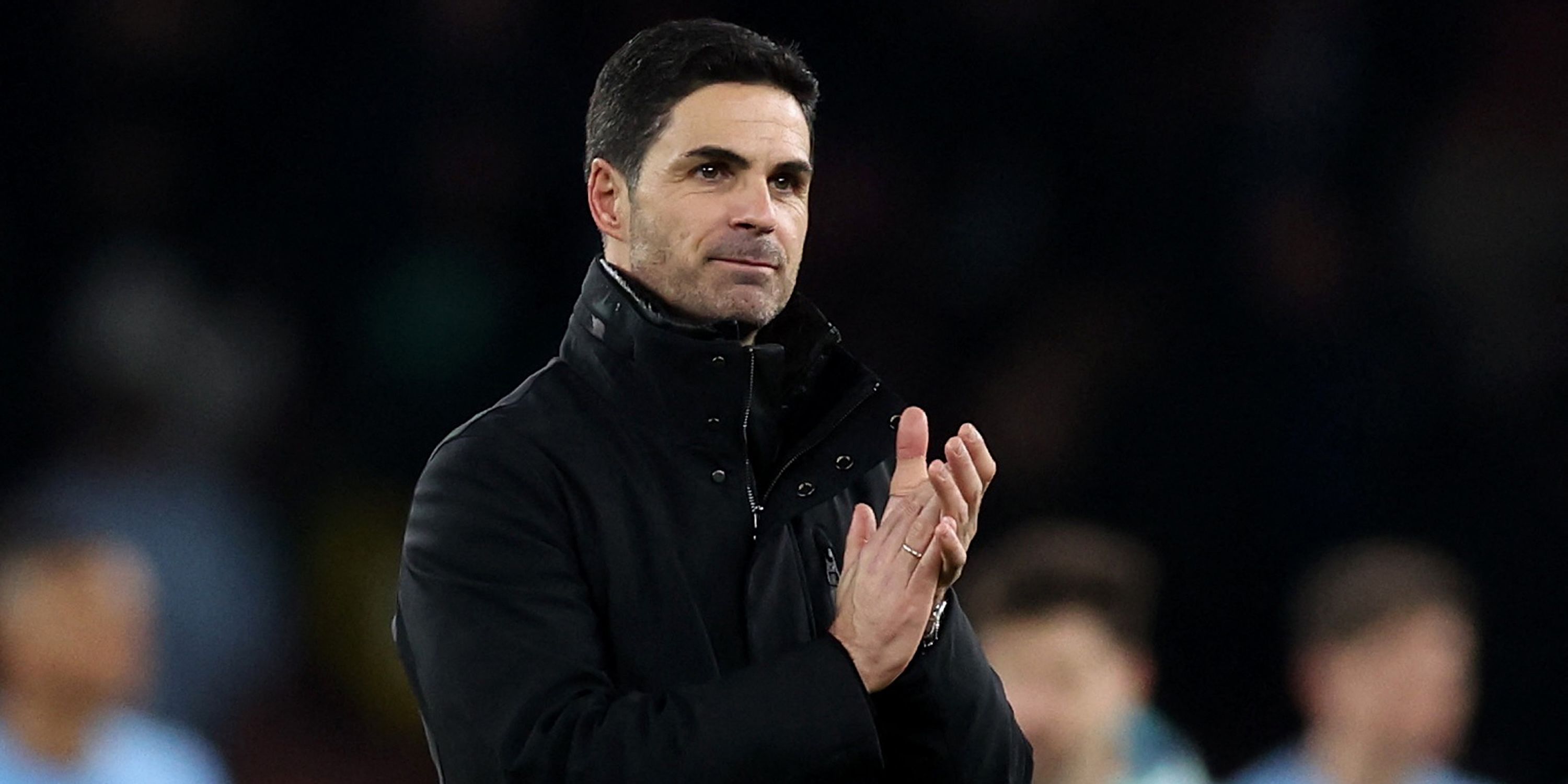 Arsenal manager Mikel Arteta celebrates after the match