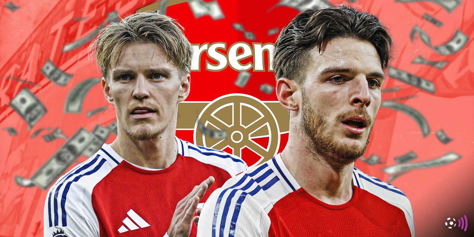 Полузащитники Арсенала: Деклан Райс и Мартин Эдегор