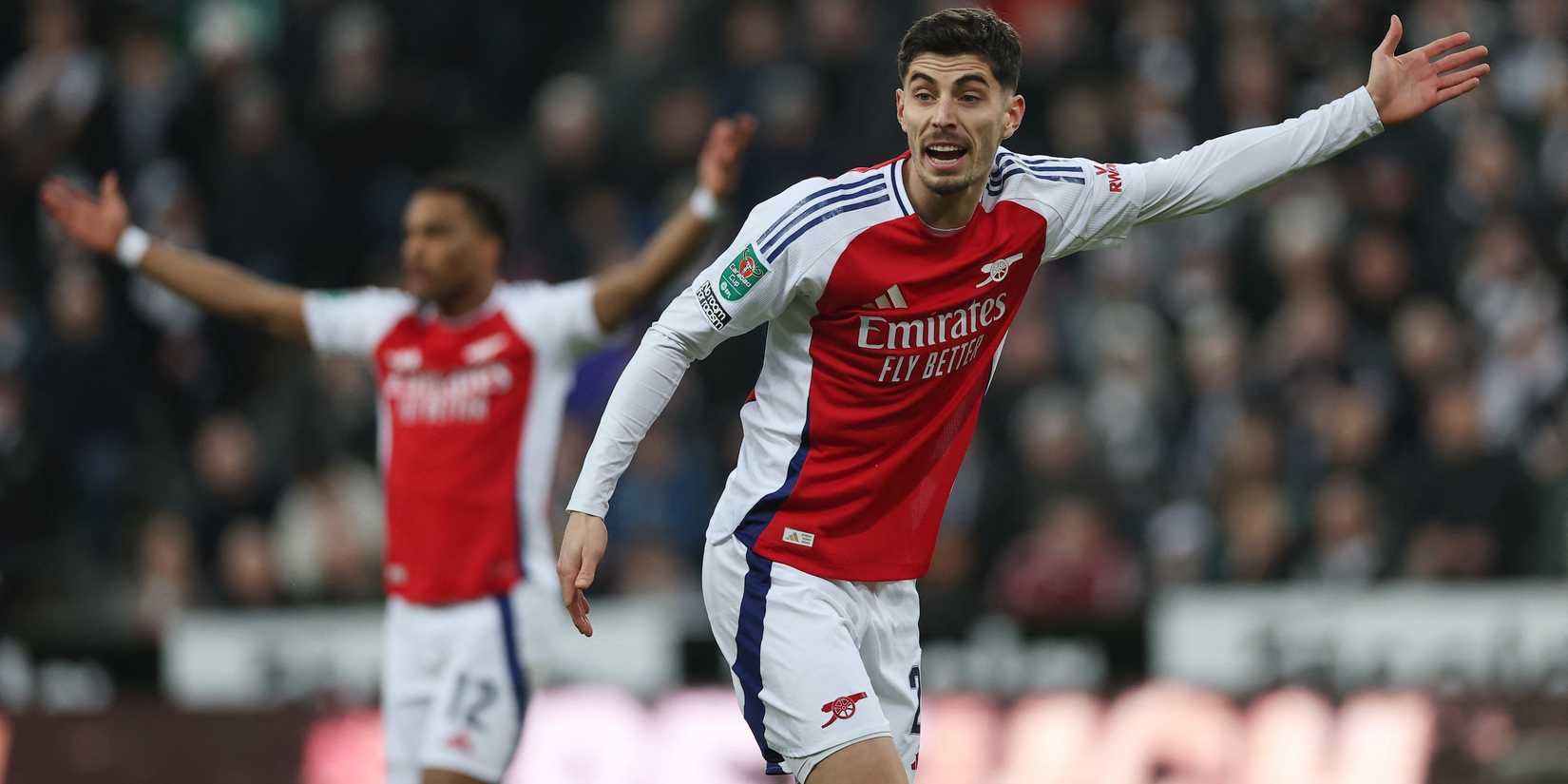 Arsenal's Kai Havertz reacts