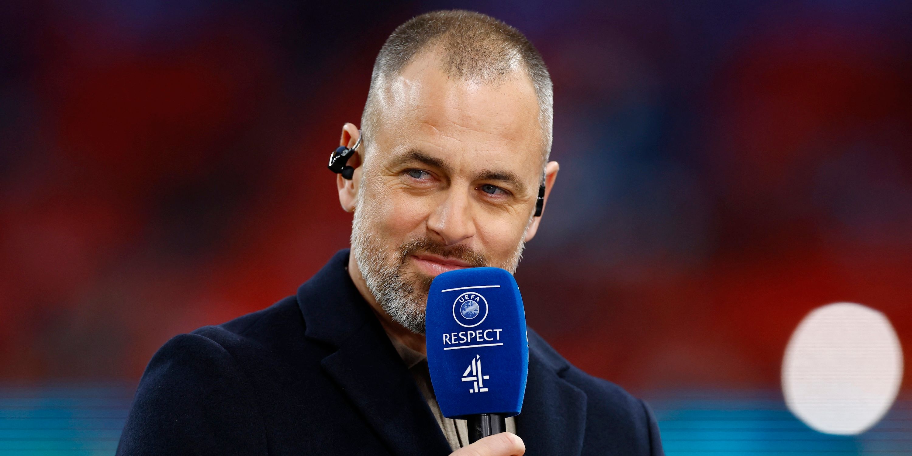 Former England player Joe Cole serves as Channel 4 pundit before the game