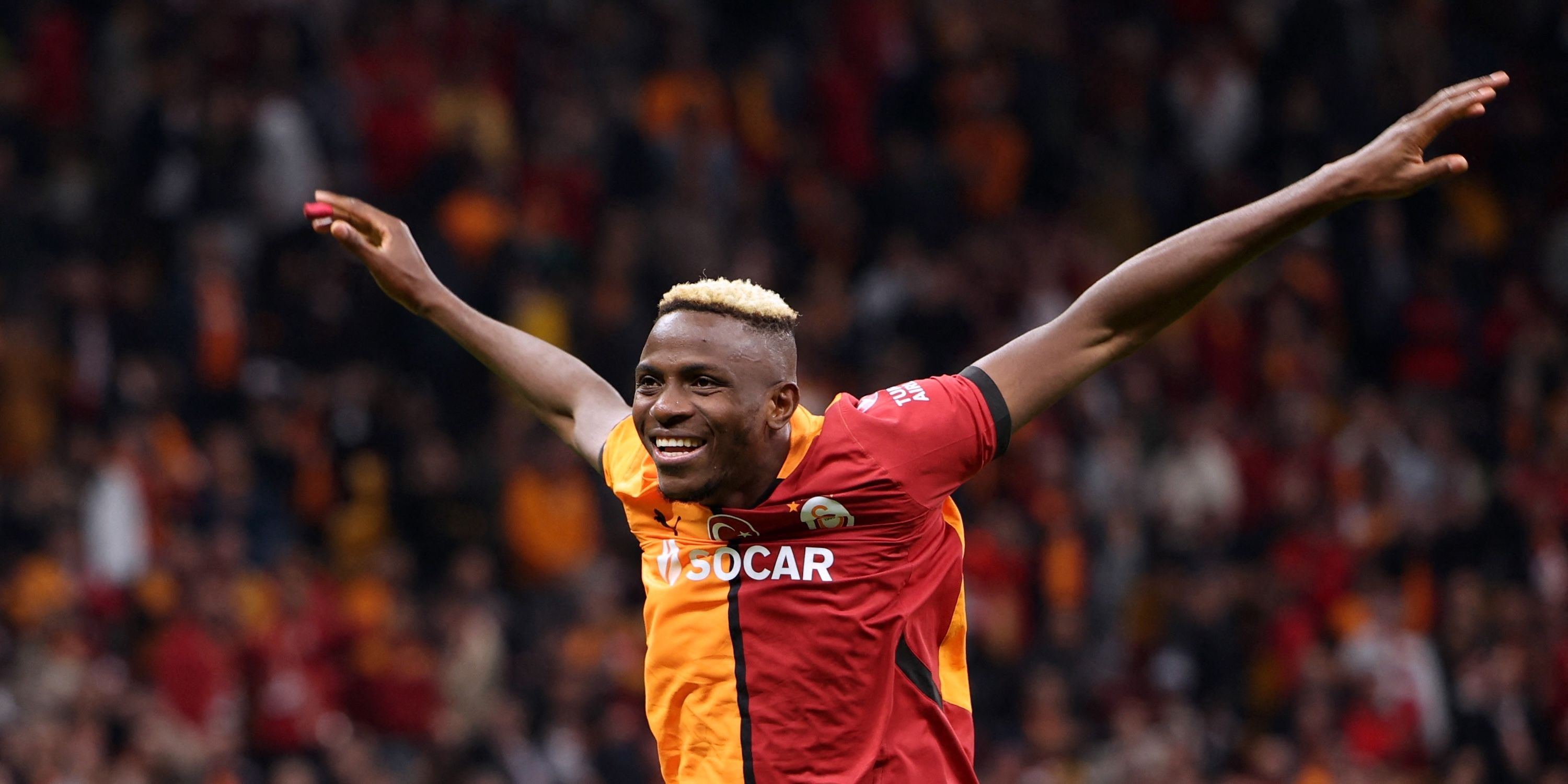 Galatasaray's Victor Osimhen celebrates after the match-1