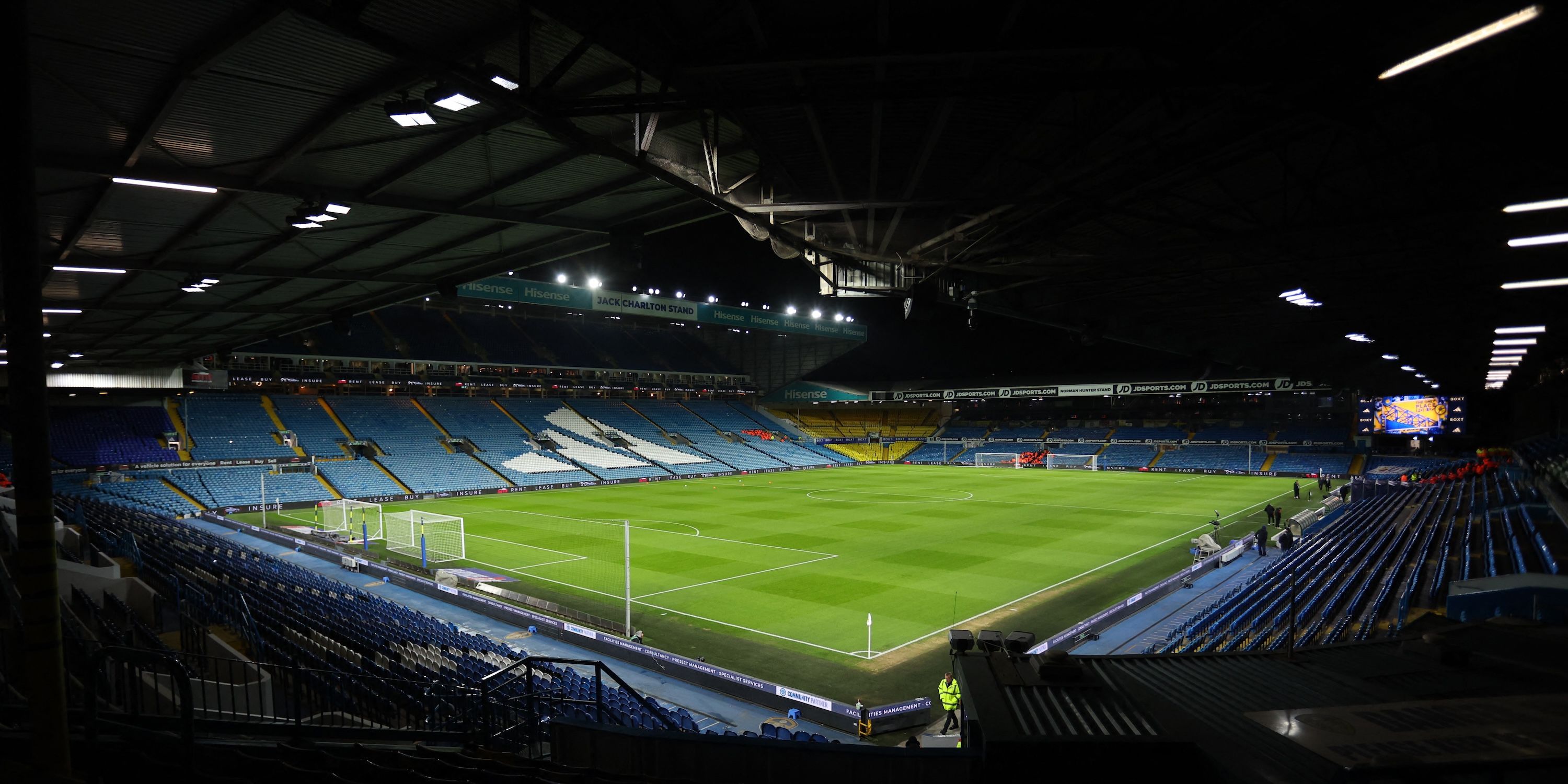 General view within ELLAND ROAD before the race