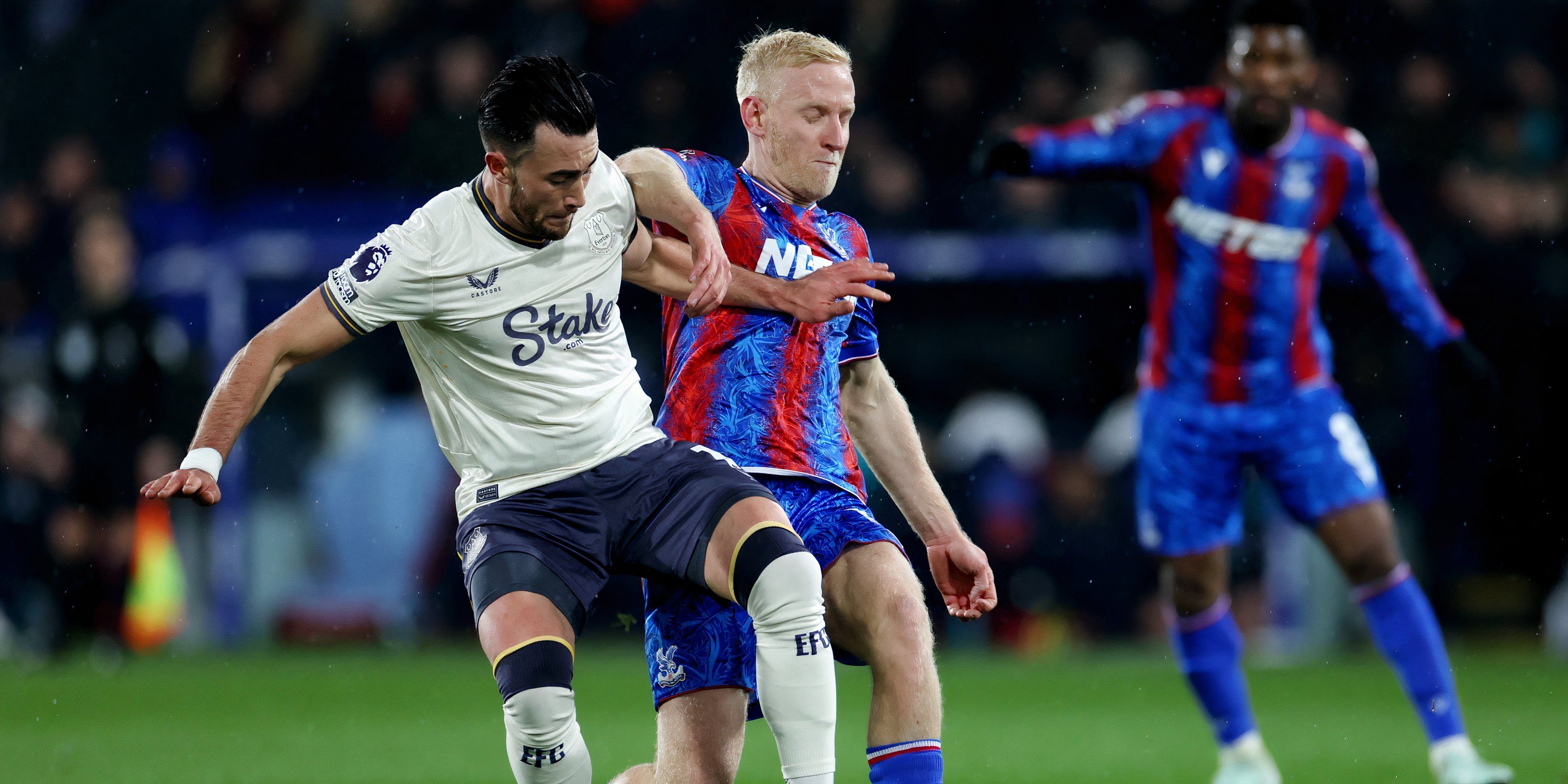 Jack Harrison in action for Everton