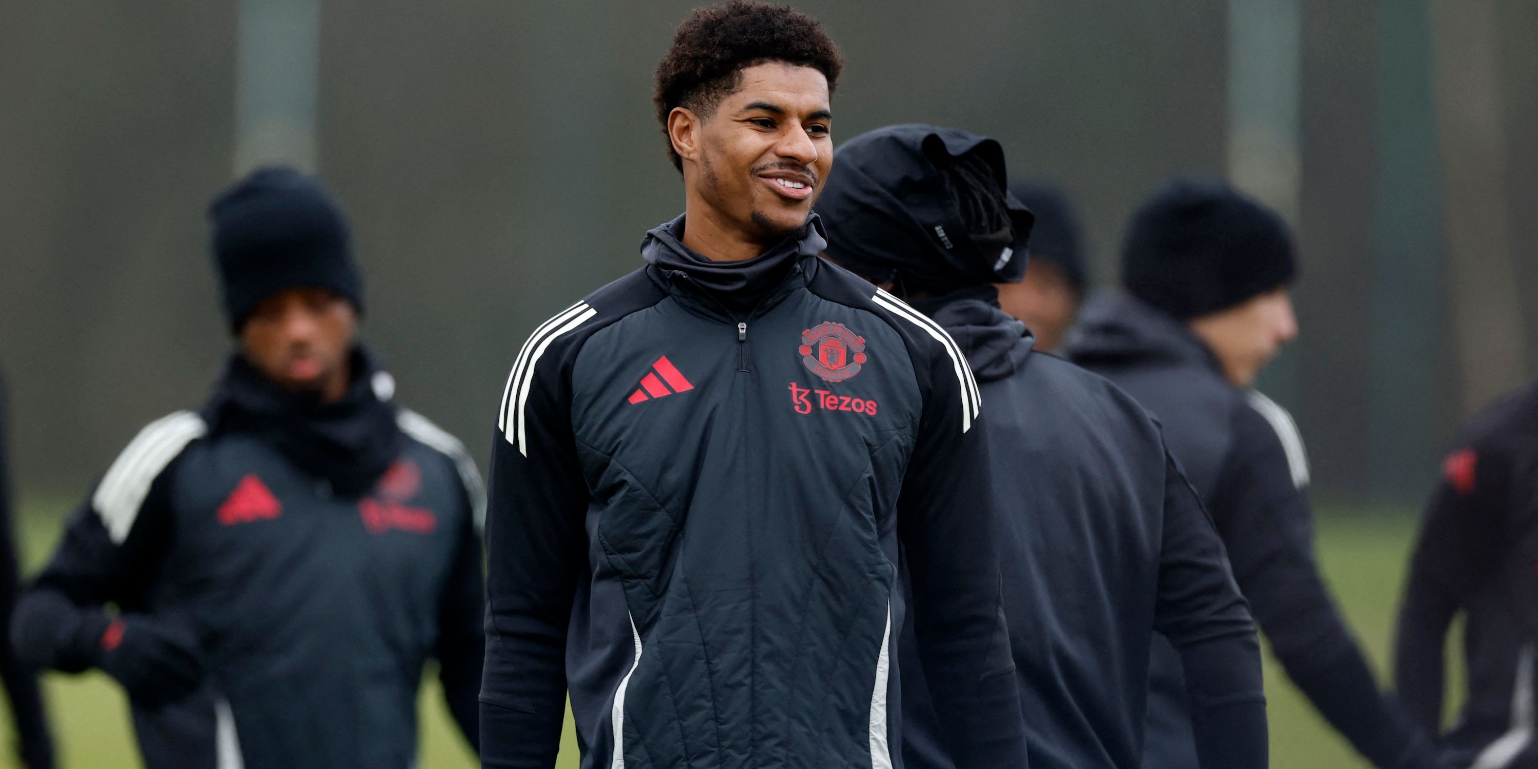 Marcus Rashford of Manchester United in training