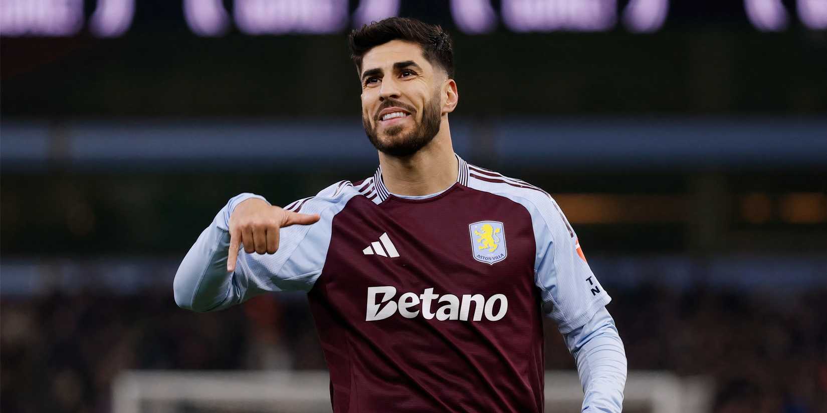 £ 13 million star is now expected to sign on Aston Villa star-news.press/wp Marco Asensio celebrates Aston Villa