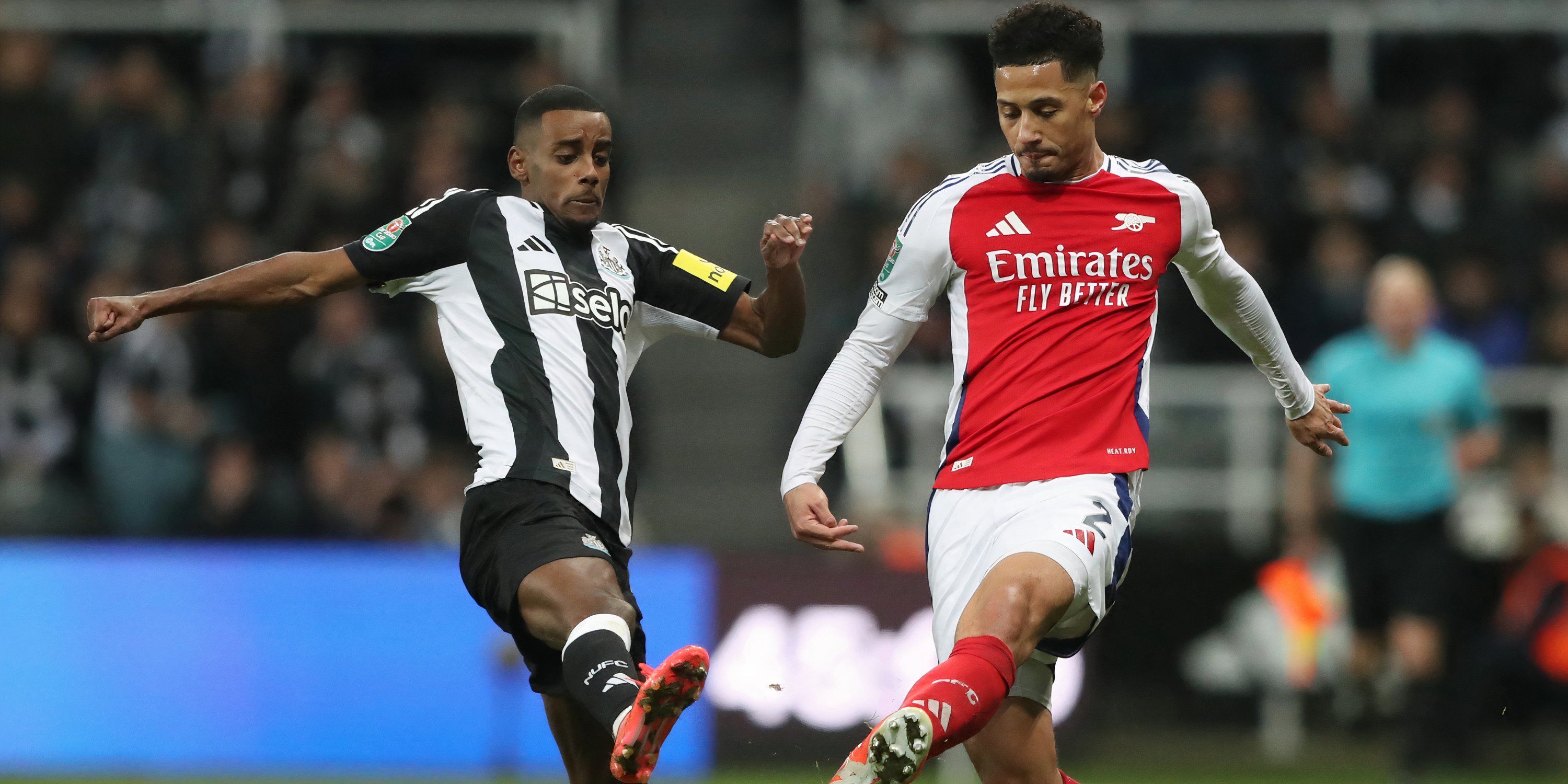 WILLIAM-SALIBA-ARSENAL-NEWCASTLE-UNITED-LEAGUE-CUP