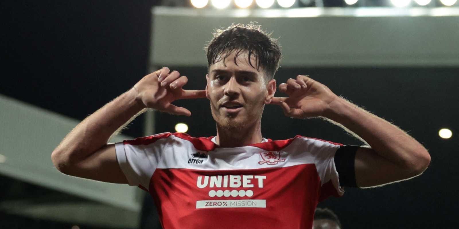 Imagen de Hayden Hackney jugando con Middlesbrough