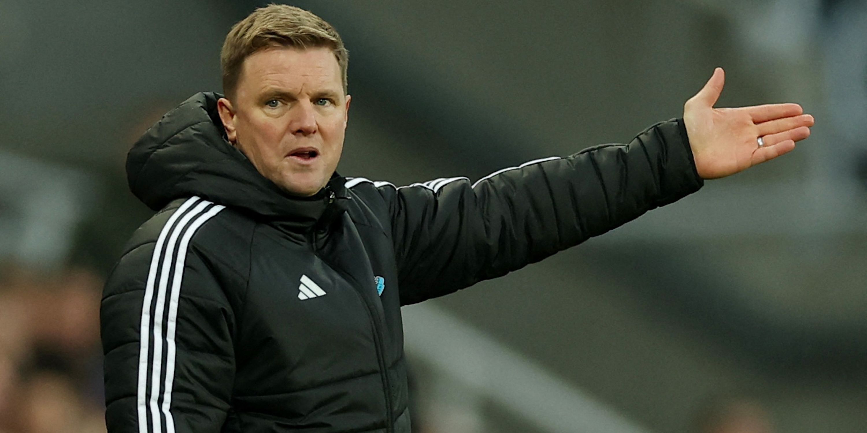 Newcastle United manager Eddie Howe reacts