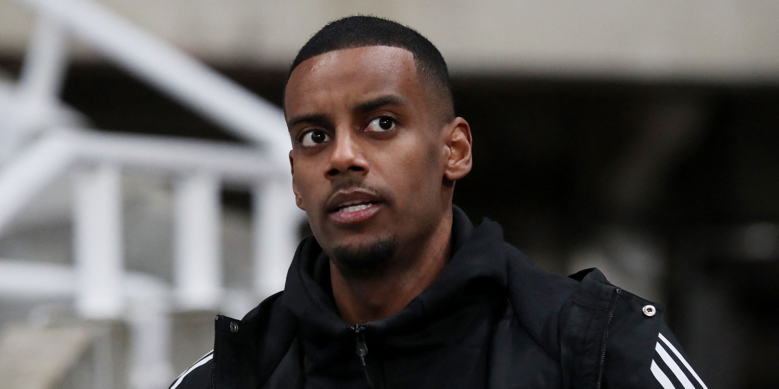 Newcastle United's Alexander Isak comes to the stadium before the match