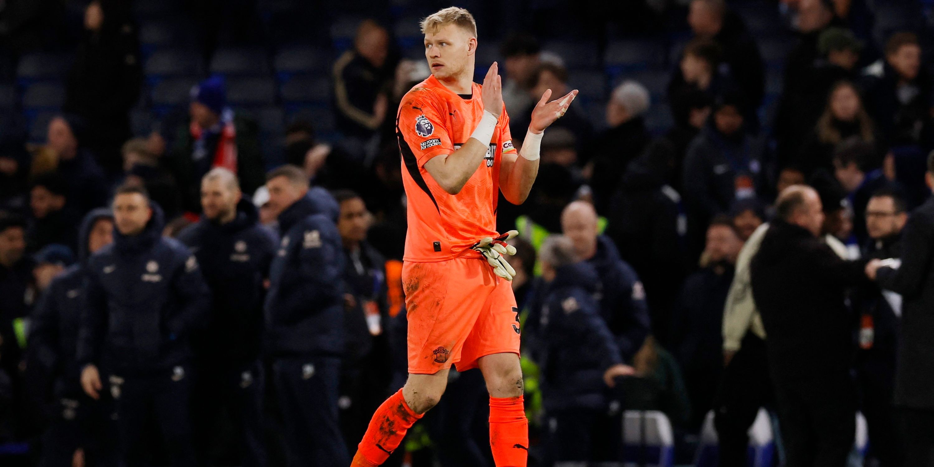 Southampton's Harun Ramsdale was discouraged after the match