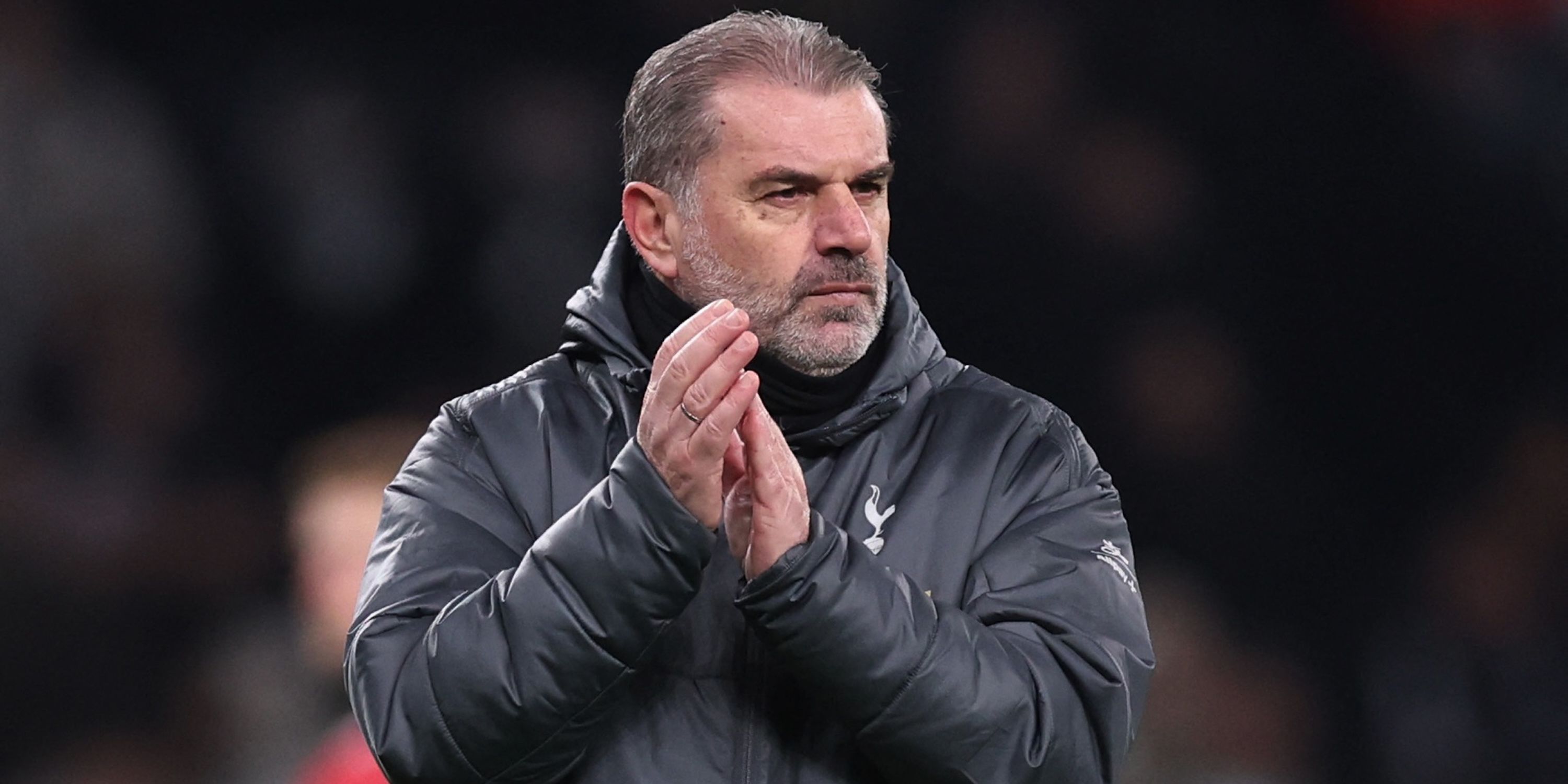 Tottenham Hotspur manager Ange Postecoglou celebrates after the match