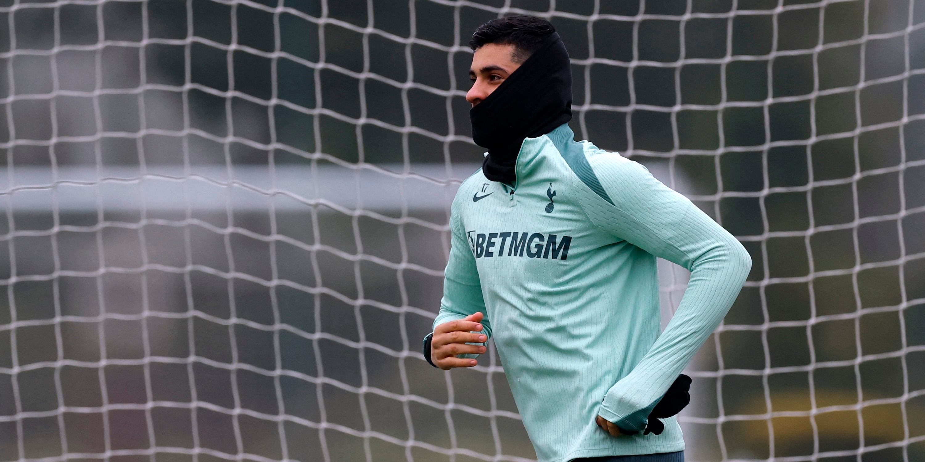 Tottenham Hotspur's Cristian Romero during training 