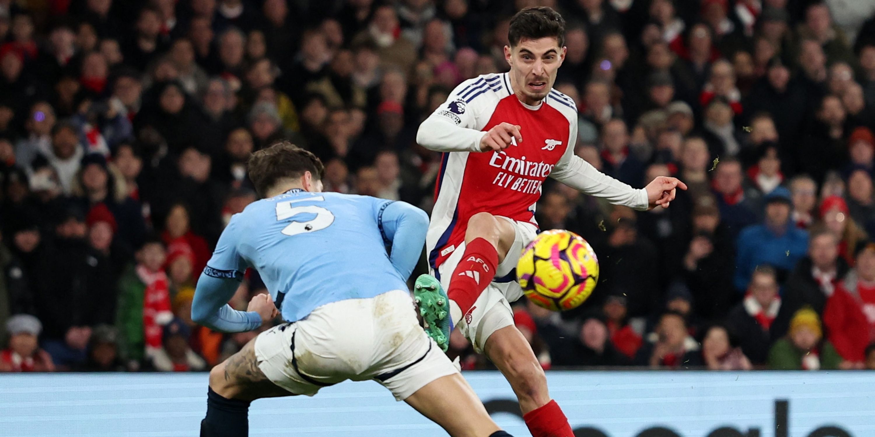 Arsenal's Kai Havertz scored their fourth goal