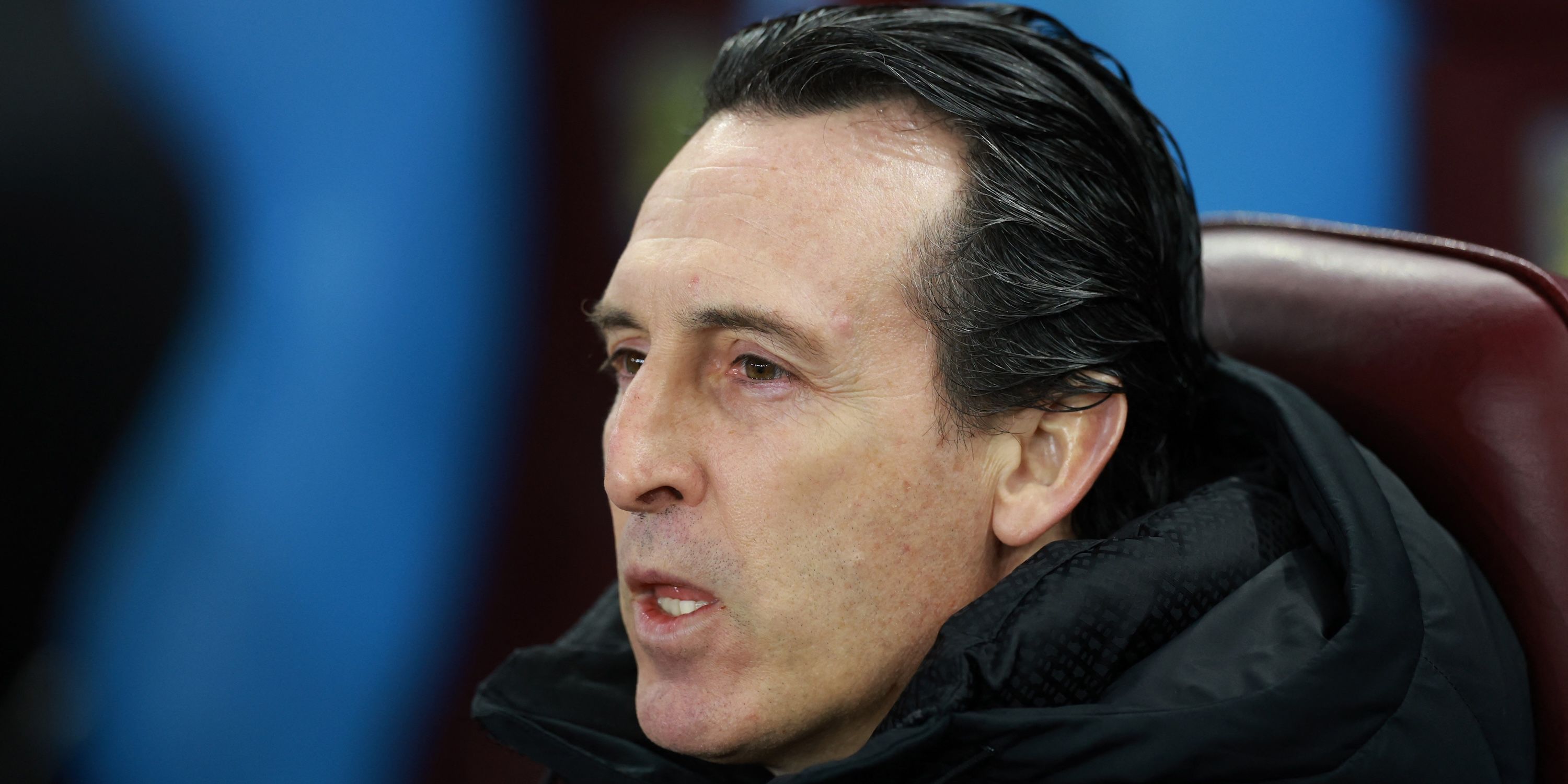 Aston Villa Manager Unai Emery before the match