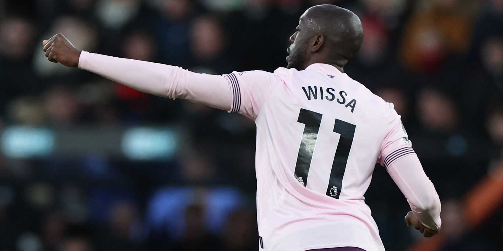 Brentford's Yoane Wissa celebrates scoring their first goal 