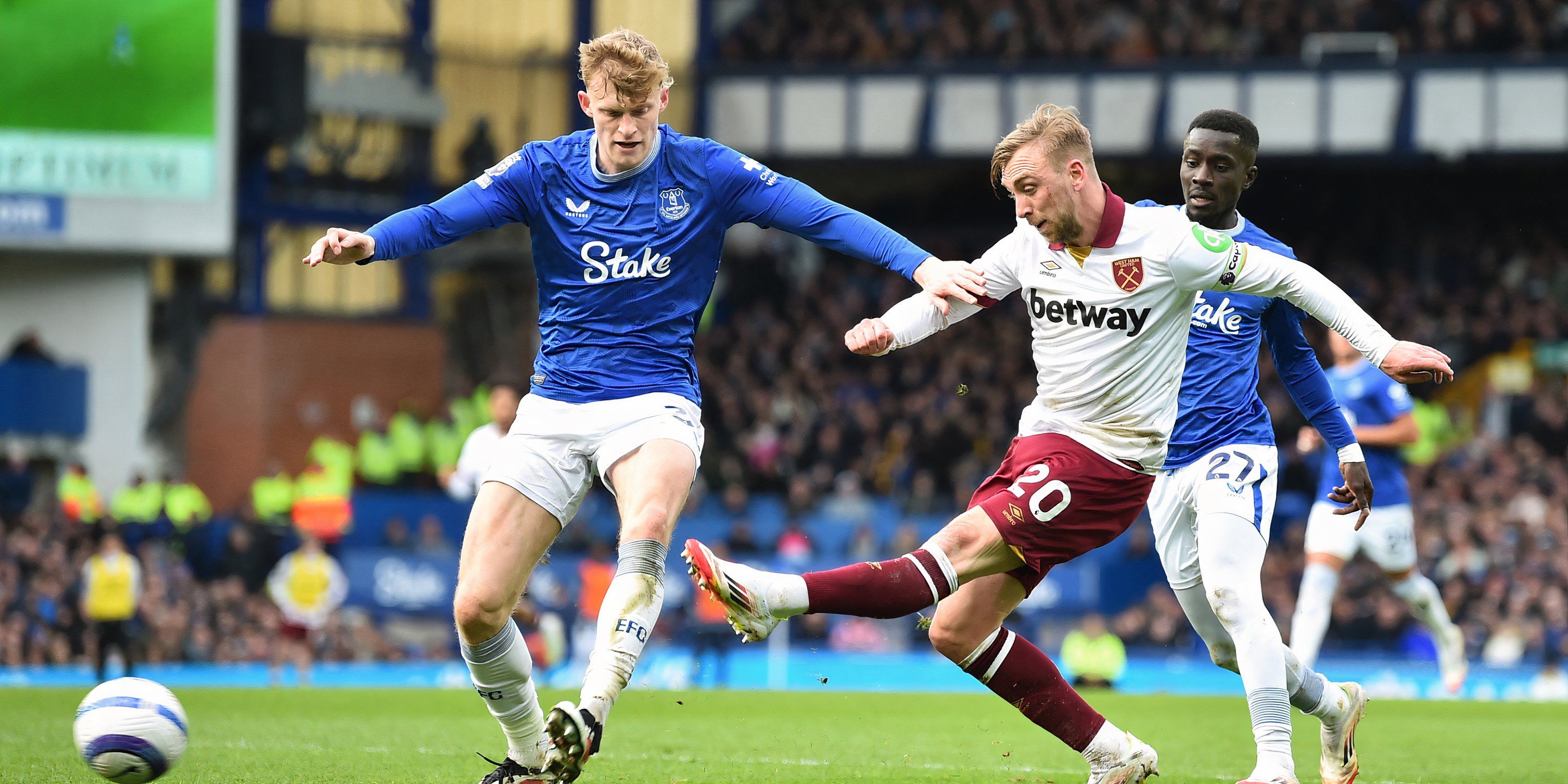 Everton defender Jarrad Branthwaite