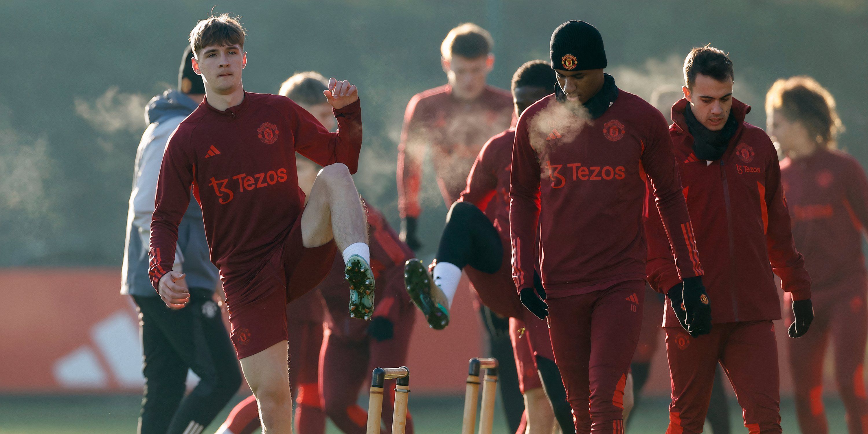 Jack Fletcher con el Manchester United