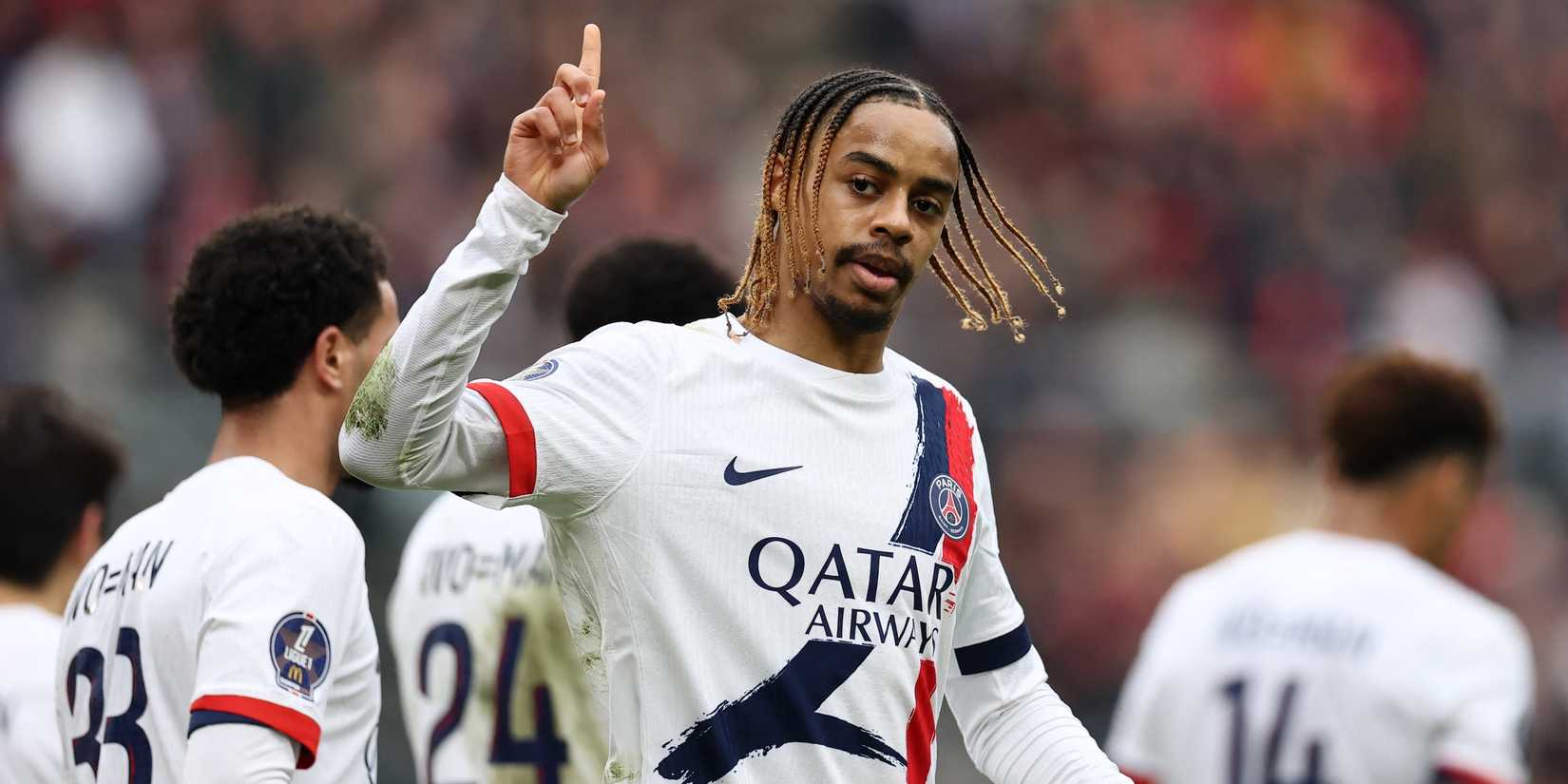 Paris St Germain's Bradley Barcola