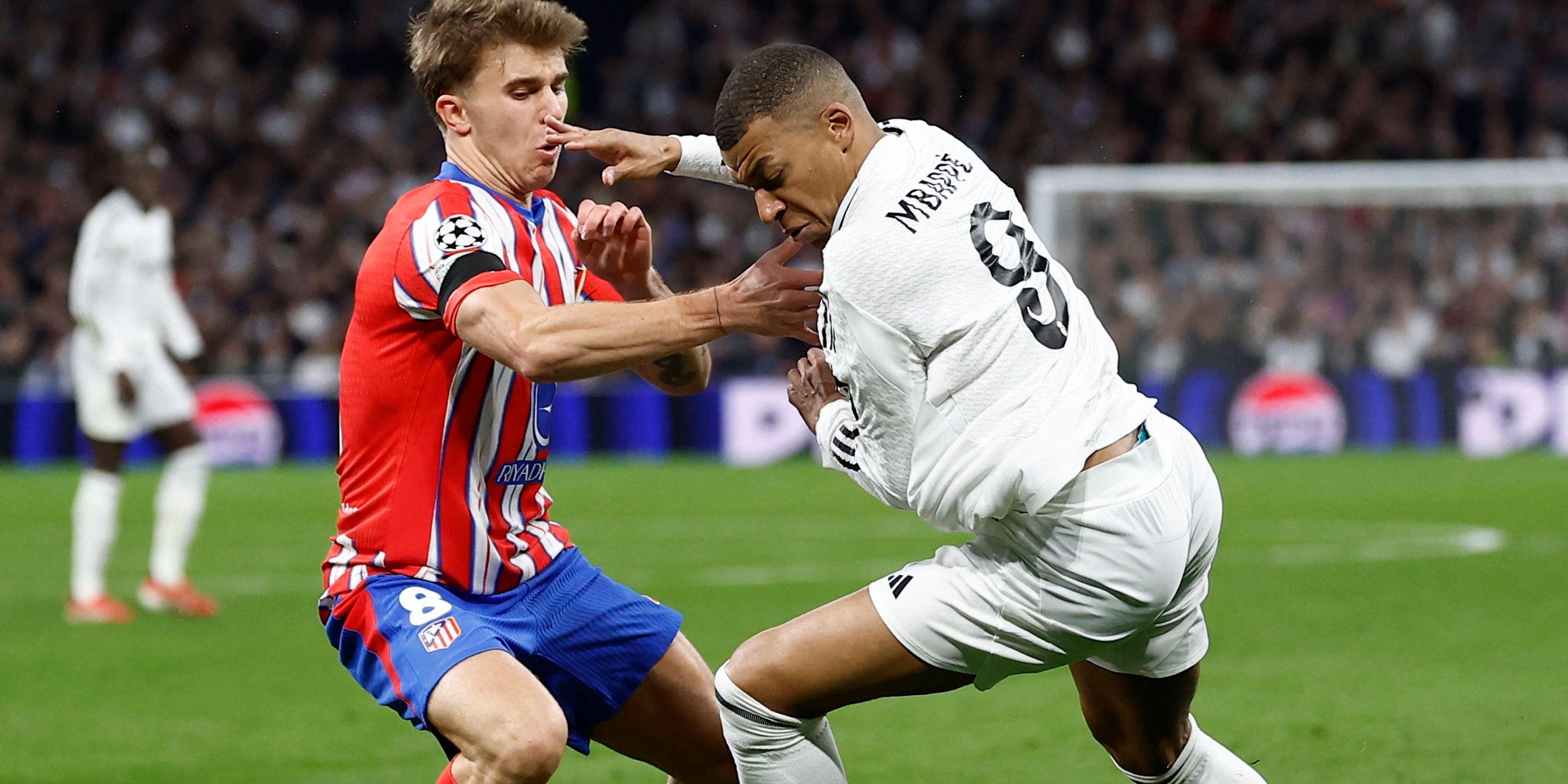 TLLECO Madrid's Pablo Barrios is moving with Real Madrid Kylian Mbappe