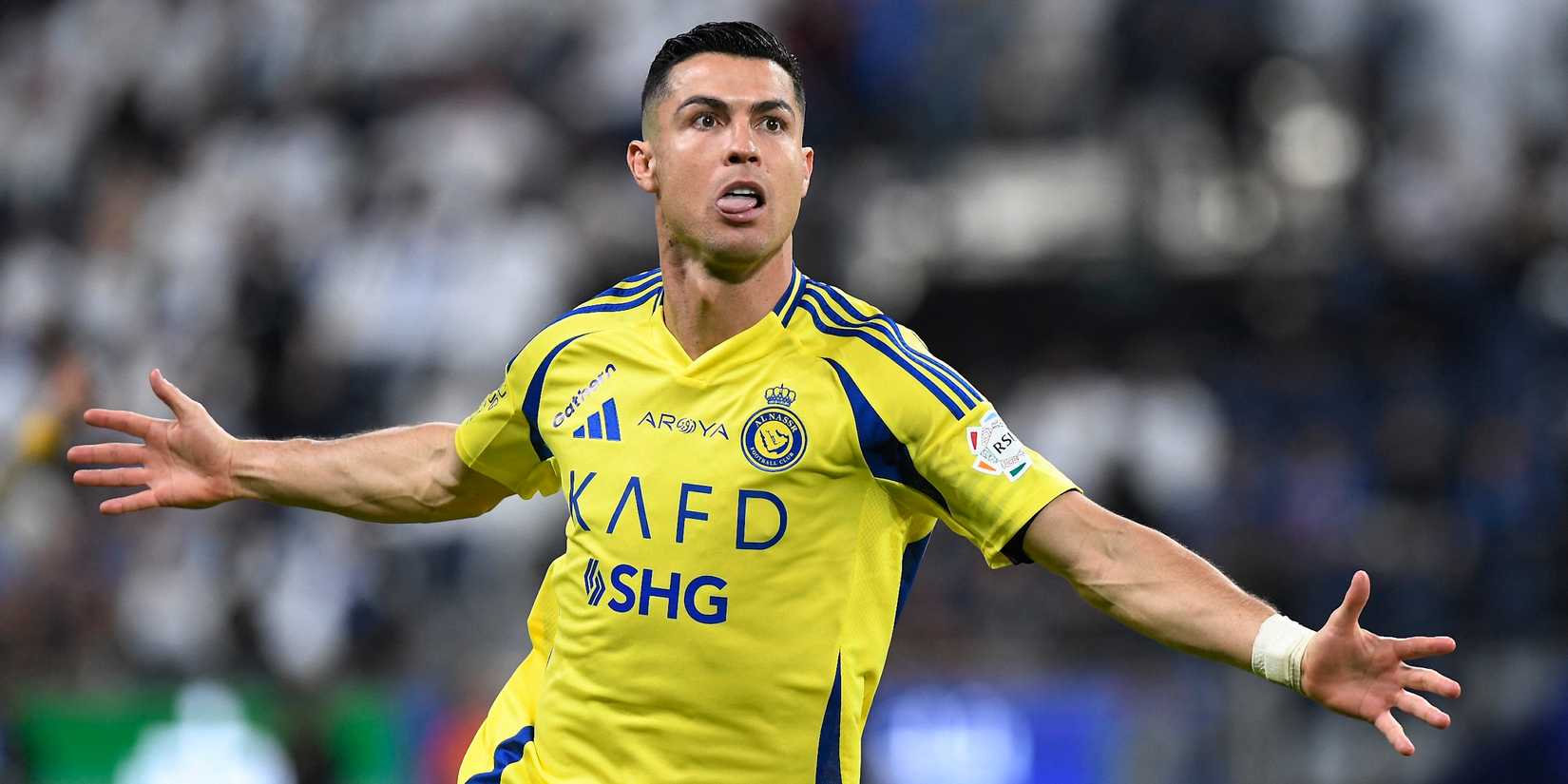 Cristiano Ronaldo celebrates Nasser